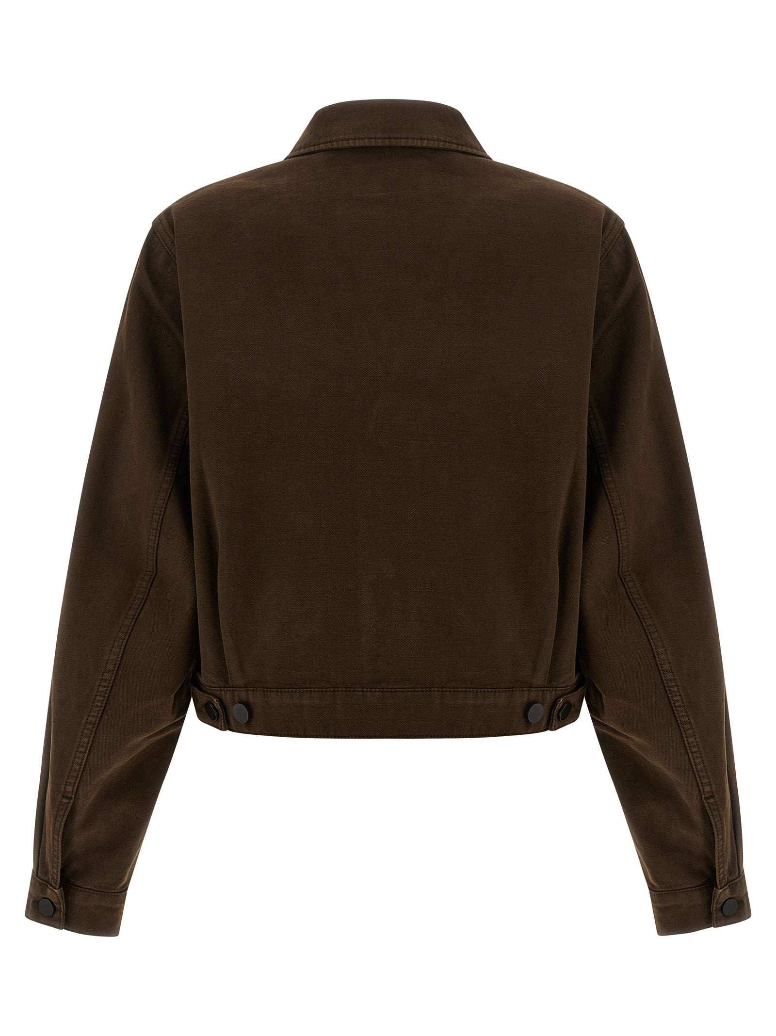 Lemaire Brown Cotton Denim Jacket