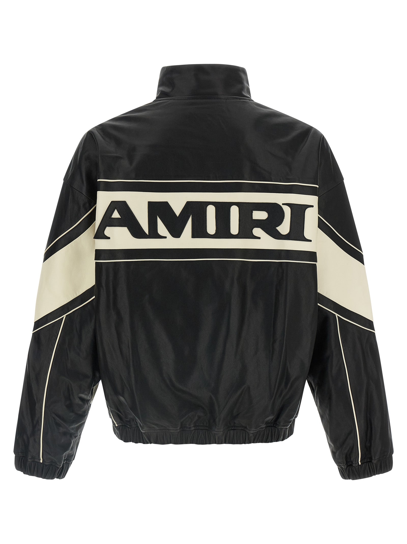Amiri Bicolor Lamb Leather Leather Jacket
