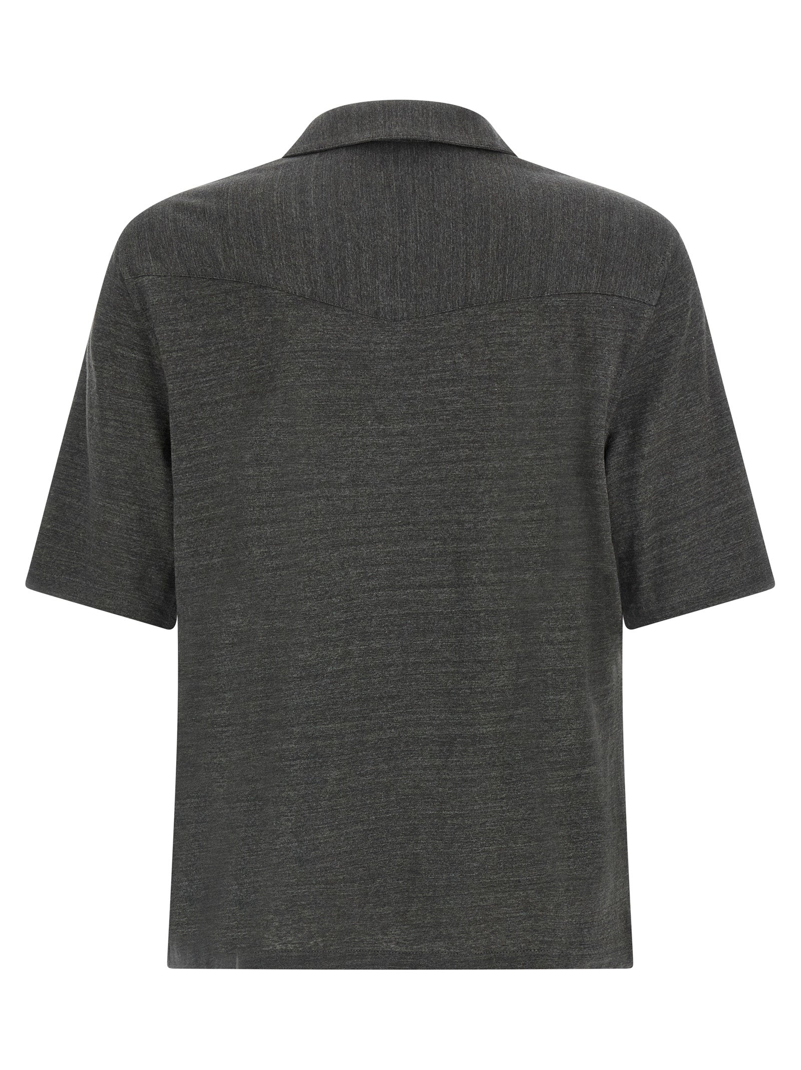 Brunello Cucinelli Gray Linen Blouse