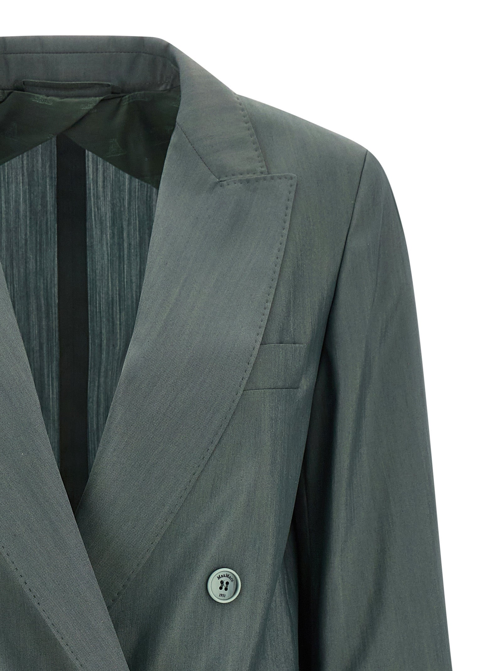 Max Mara Bicolor Virgin Wool Blazer