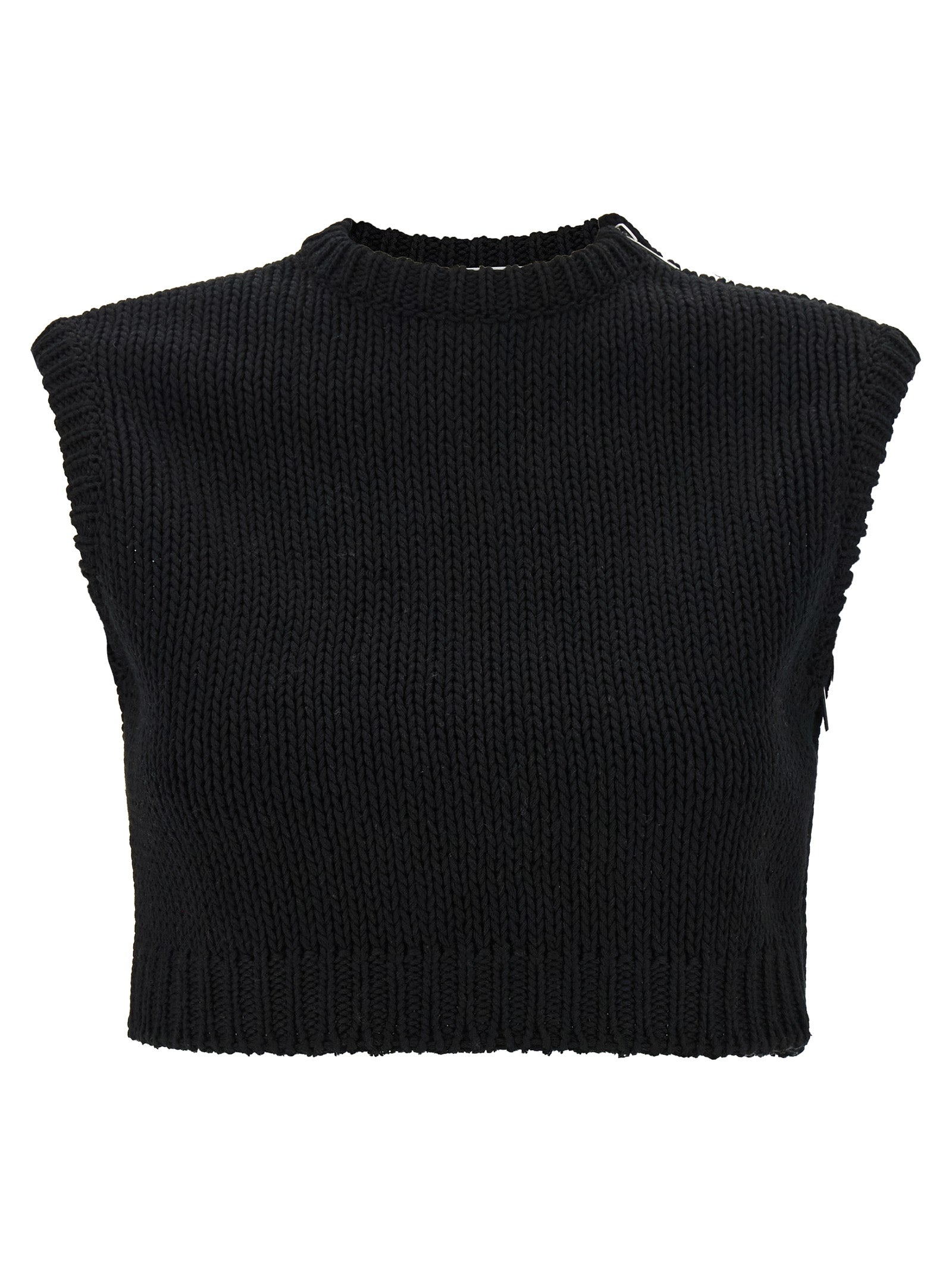Elevate your elegance with the Max Mara Black Cotton Cardigan, a luxurious cropped piece crafted from fine cotton, embodying Italian artistry and modern sophistication.