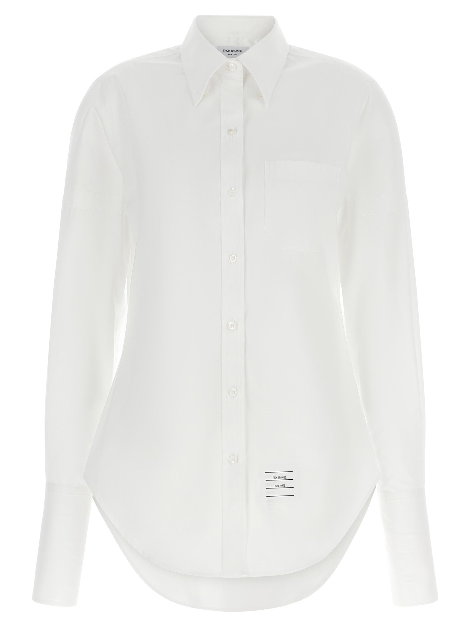 Thom Browne White Cotton Blouse