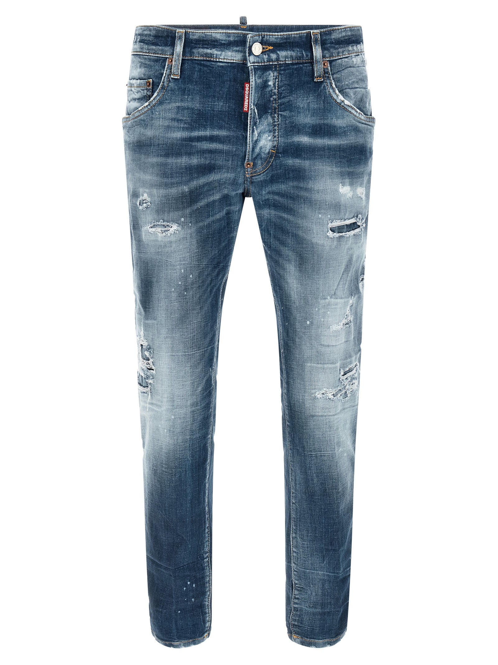 Dsquared² Blue Cotton Boyfriend Jeans - Designer Artisanal Denim