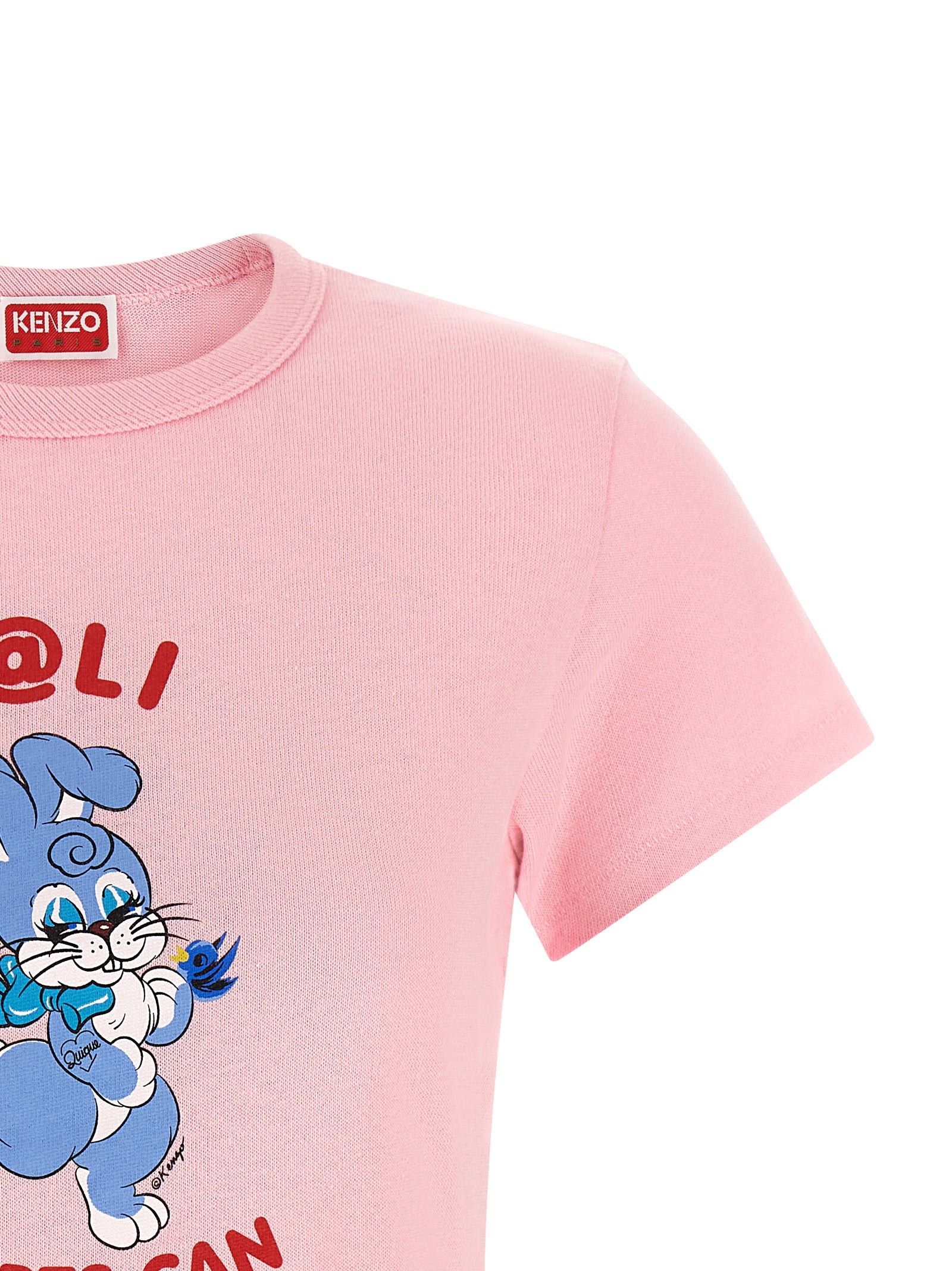 Elevate your wardrobe with the Kenzo Multicolor Cotton T-Shirt, a luxurious blend of artistry and comfort, crafted from 100% cotton in Portugal for a statement look.