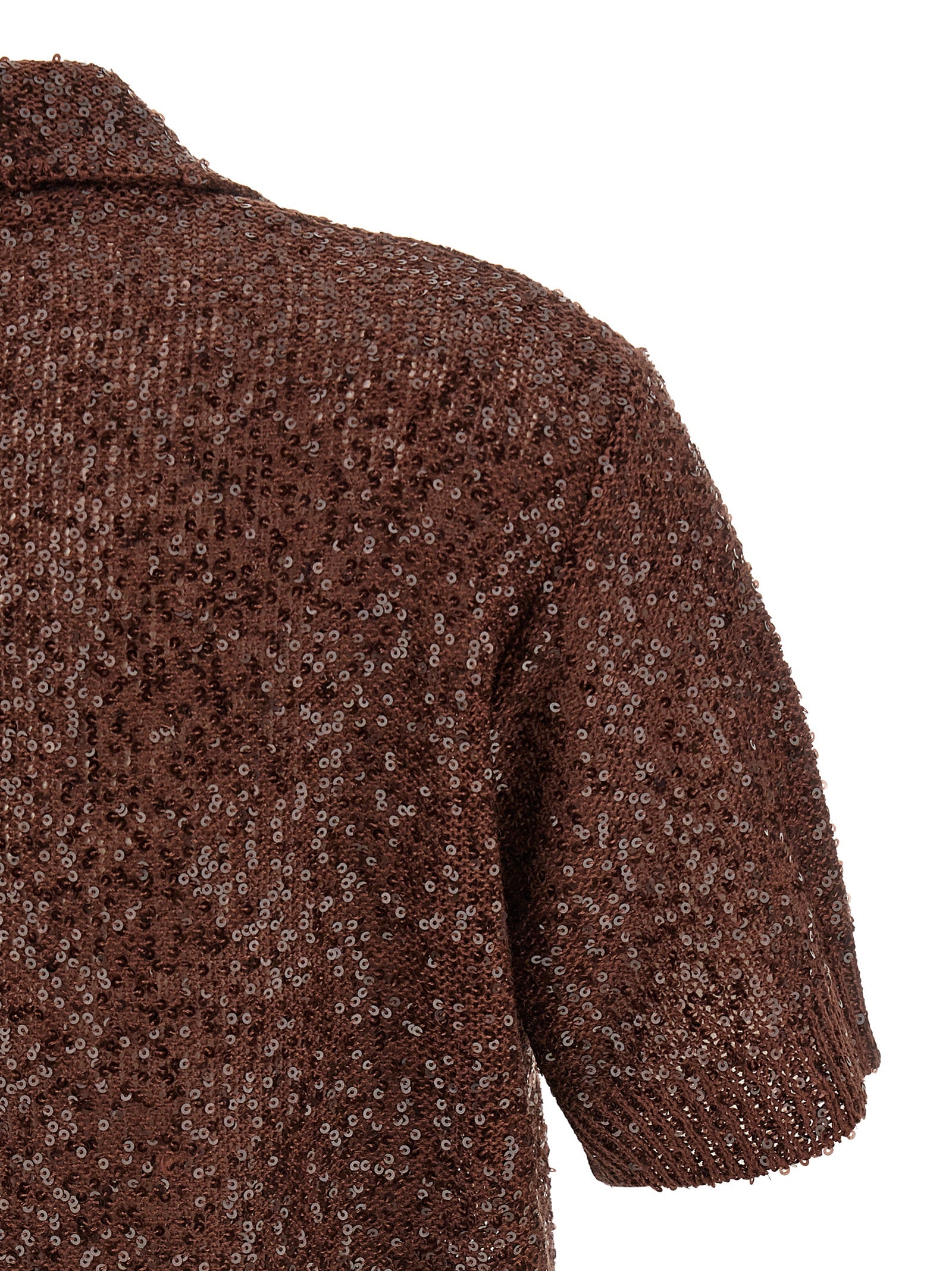 Brunello Cucinelli Brown Linen Polo Shirt - Luxurious Couture