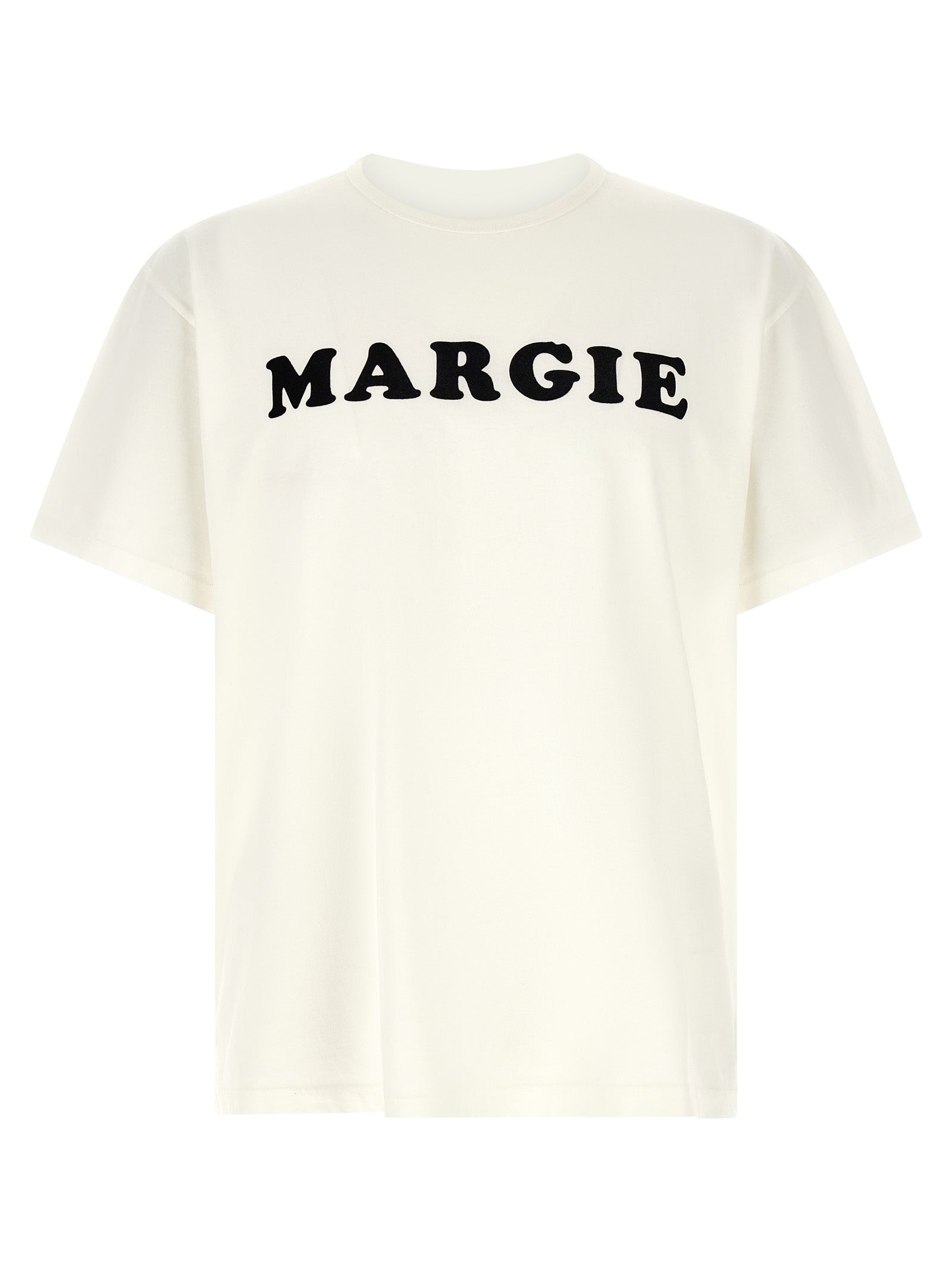 Elevate your wardrobe with the MM6 Maison Margiela White Cotton T-Shirt, a luxurious blend of Italian craftsmanship and modern sophistication, perfect for any discerning style.