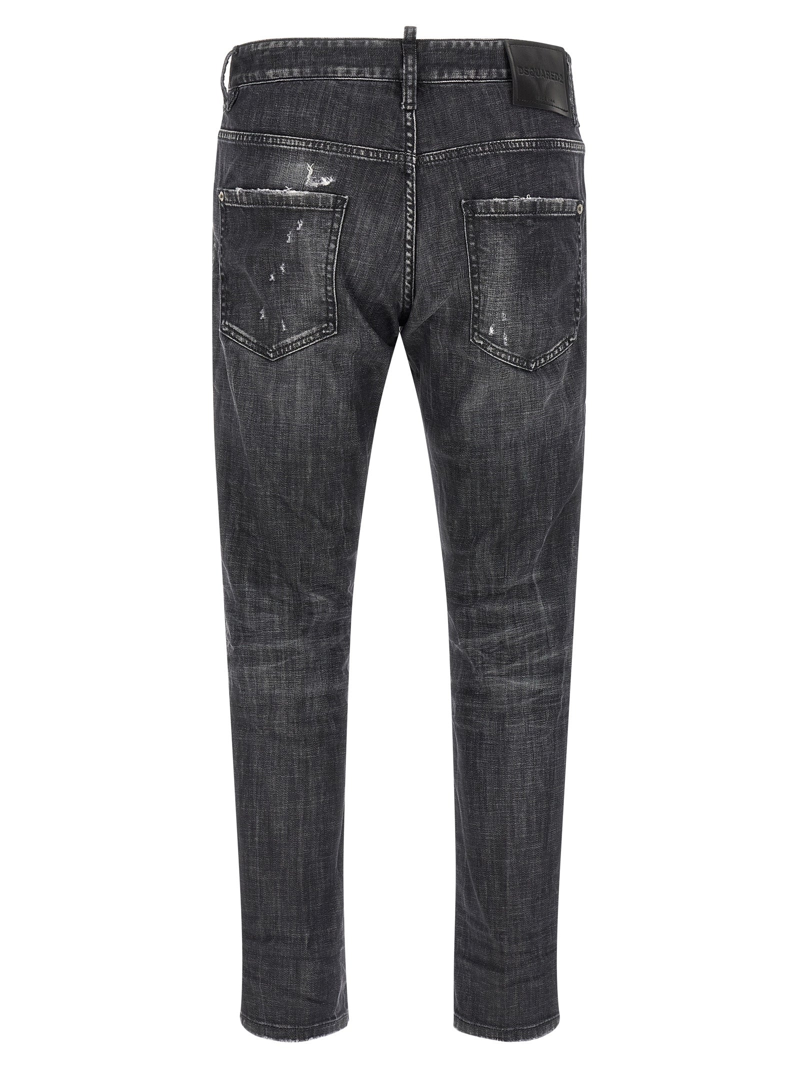 Dsquared² Gray Cotton Relaxed Fit Jeans – Designer Luxury Denim