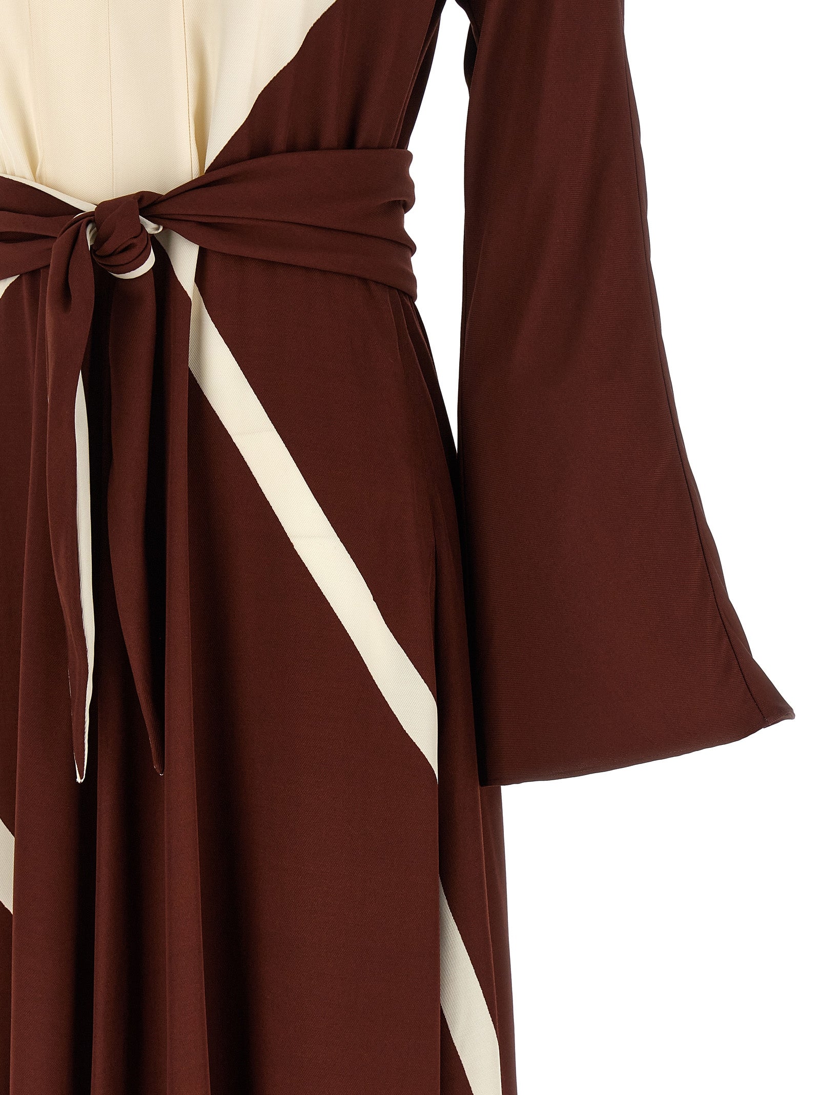 Alberta Ferretti Bordeaux Long Dress | Luxurious Couture Elegance