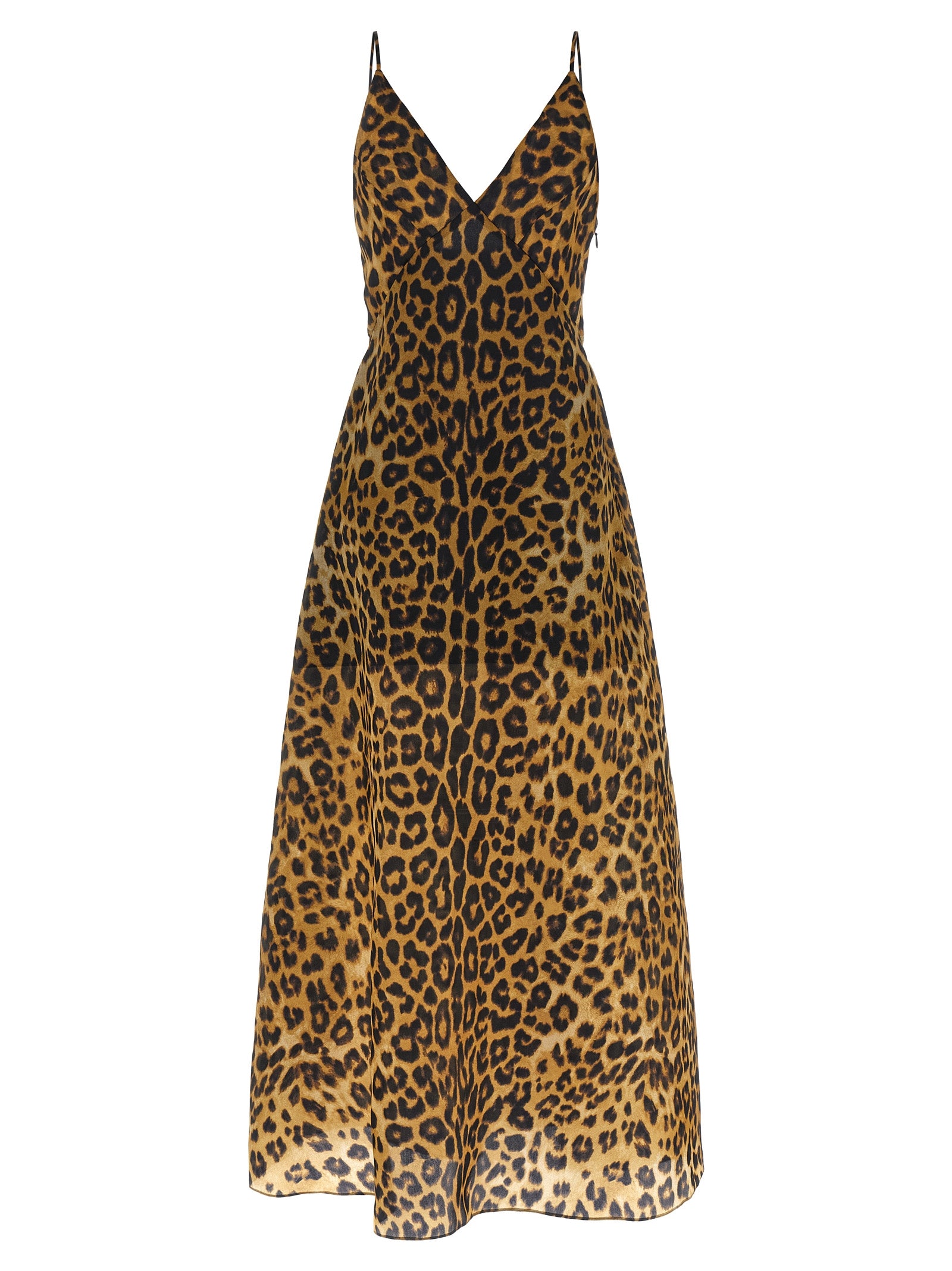 Alberta Ferretti Brown Silk Long Dress | Exquisite Couture Elegance