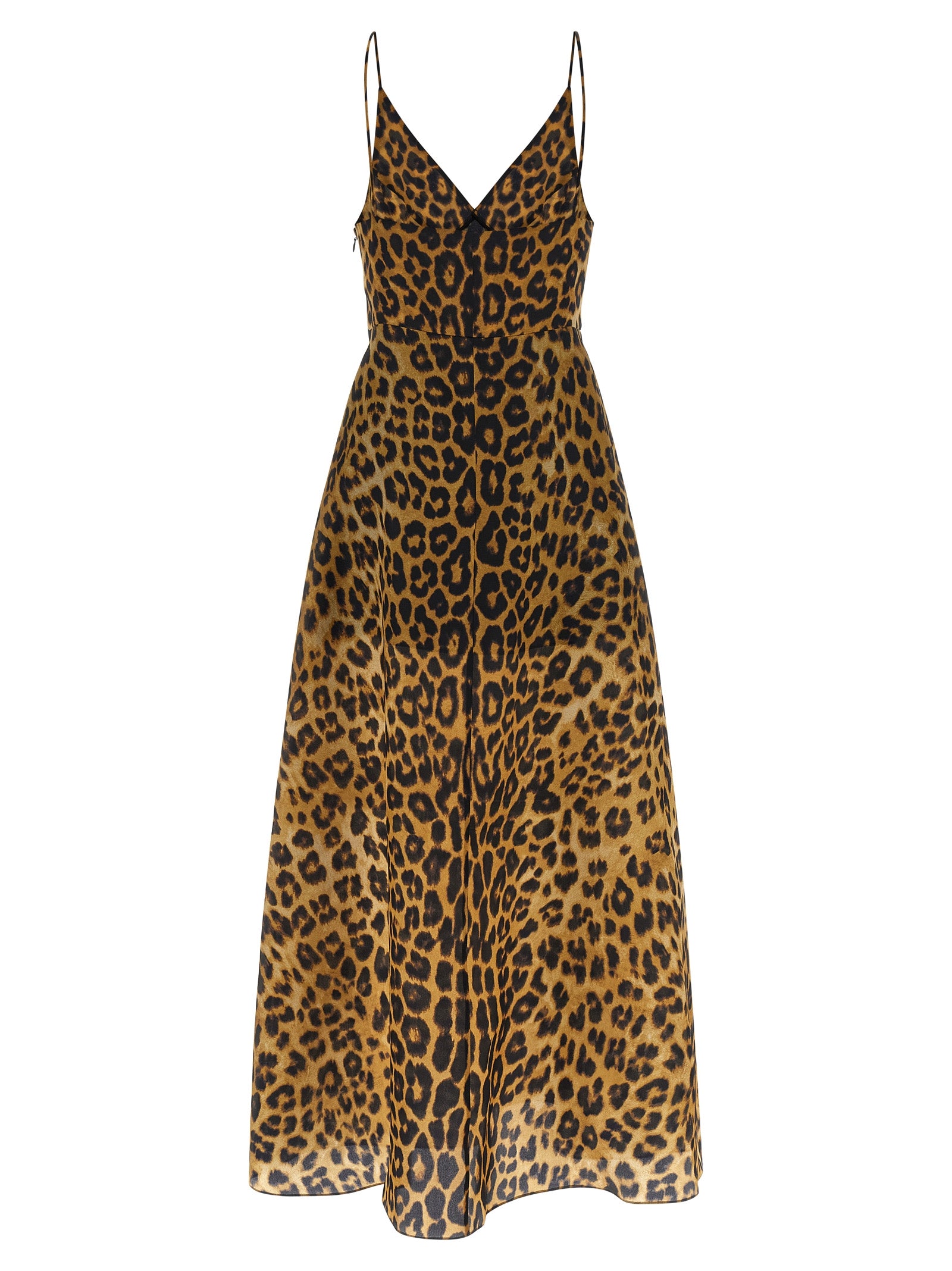 Alberta Ferretti Brown Silk Long Dress - Exquisite Couture Elegance