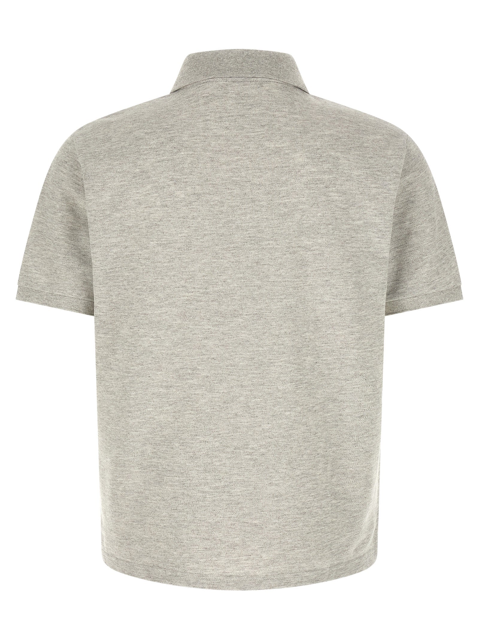 Elevate your wardrobe with the Saint Laurent Gray Cotton Polo Shirt, a luxurious blend of Italian craftsmanship and timeless elegance, perfect for discerning tastes.