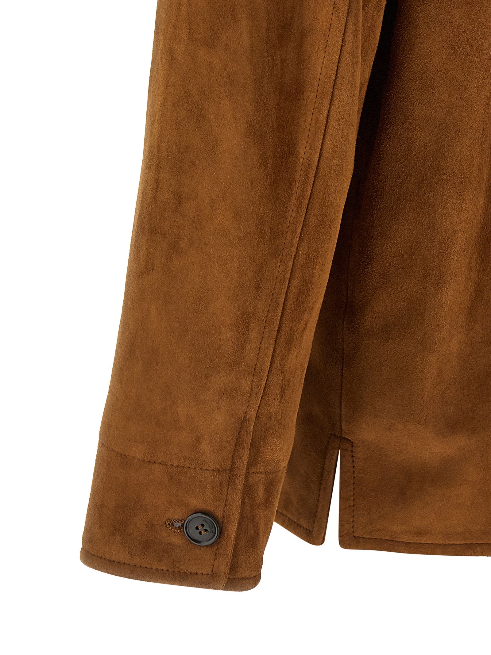 Indulge in the opulence of the Saint Laurent Brown Lamb Leather Jacket, where artisanal craftsmanship meets timeless elegance, perfect for discerning individuals.