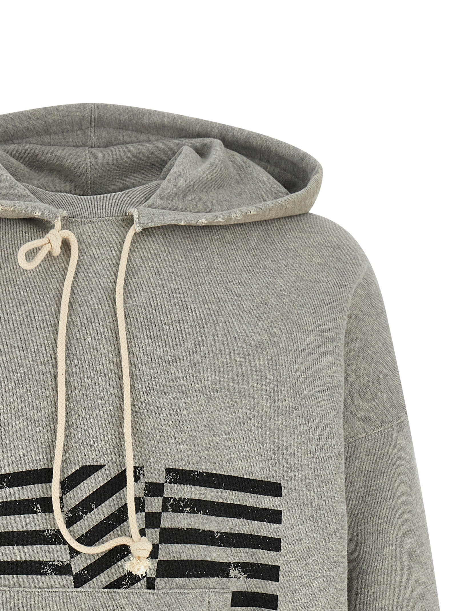 Golden Goose Gray Cotton Sweatshirt - Designer Luxury Couture