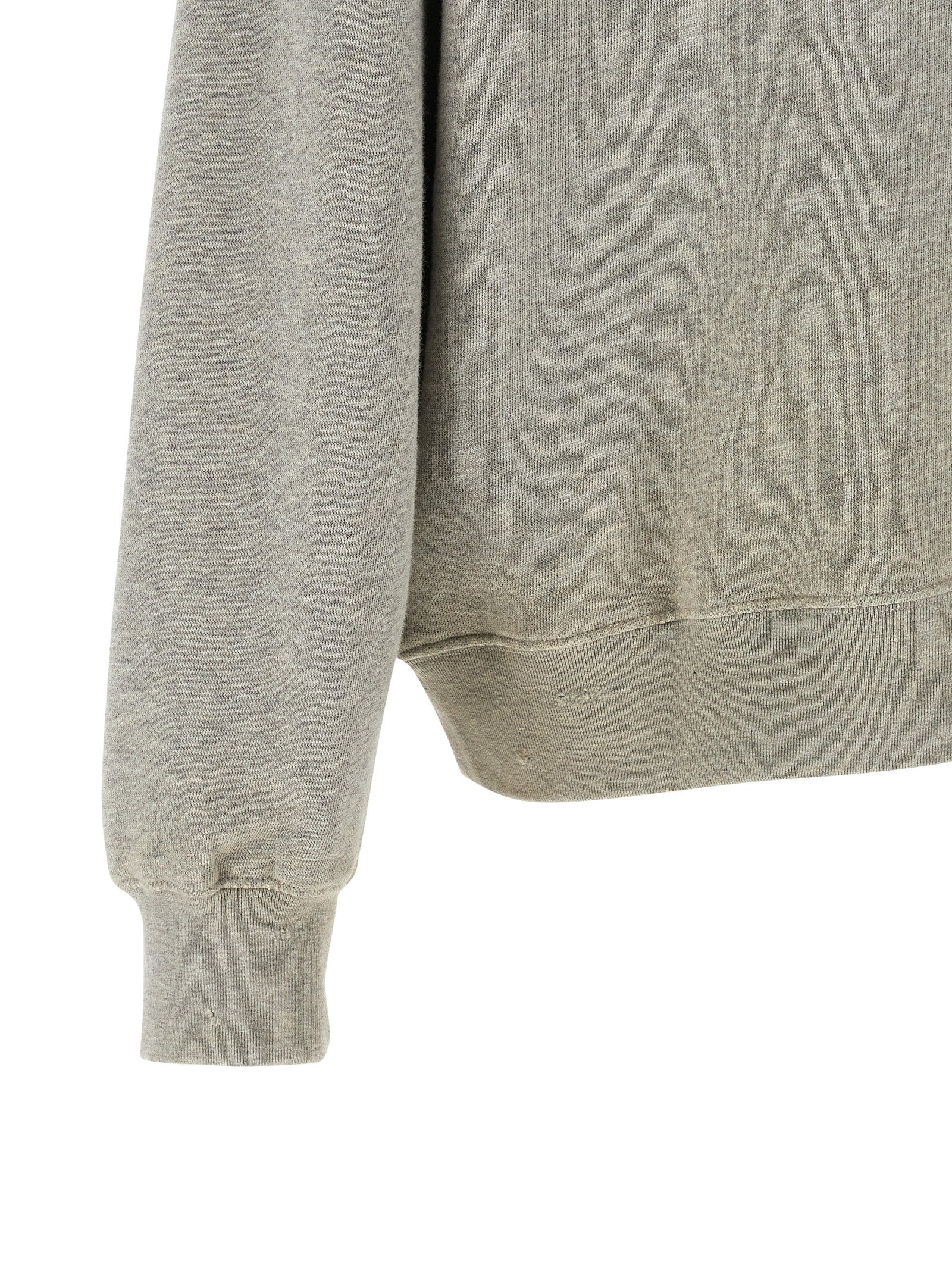 Golden Goose Gray Cotton Sweatshirt - Designer Luxury Couture
