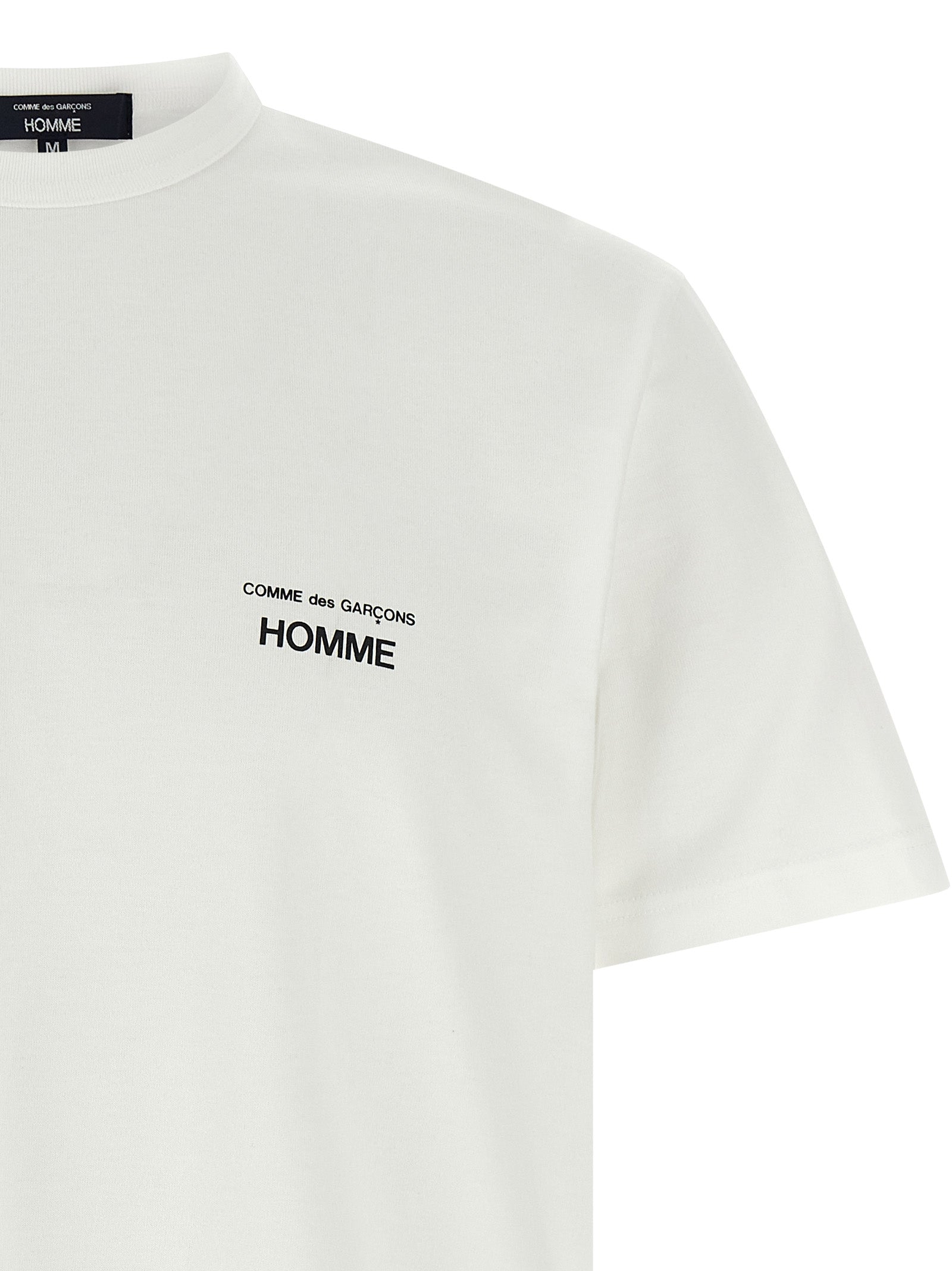 Comme Des Garçons White Cotton T-Shirt – Artisanal Luxury Wear