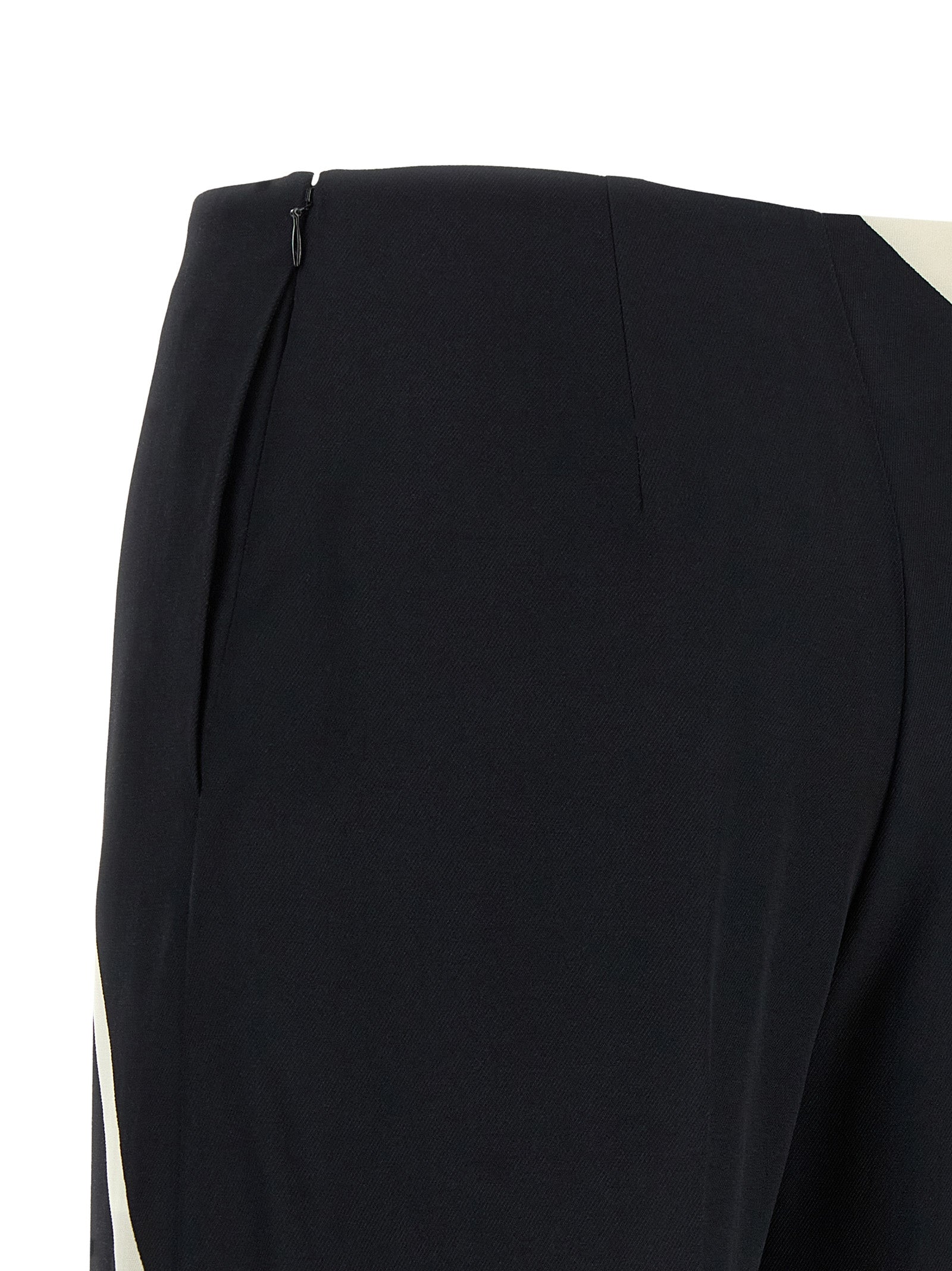 Alberta Ferretti Bicolor Viscose Casual Pants - Designer Couture