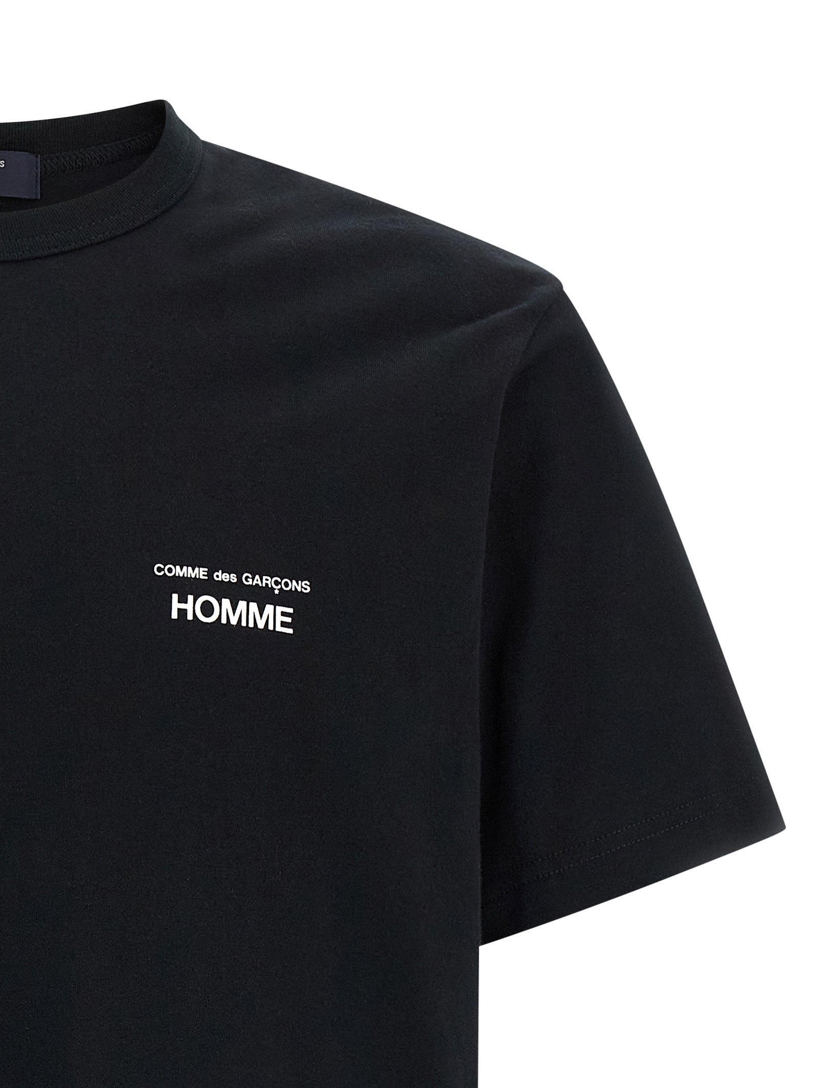 Comme Des Garçons Black Cotton T-Shirt | Designer Luxury Essential