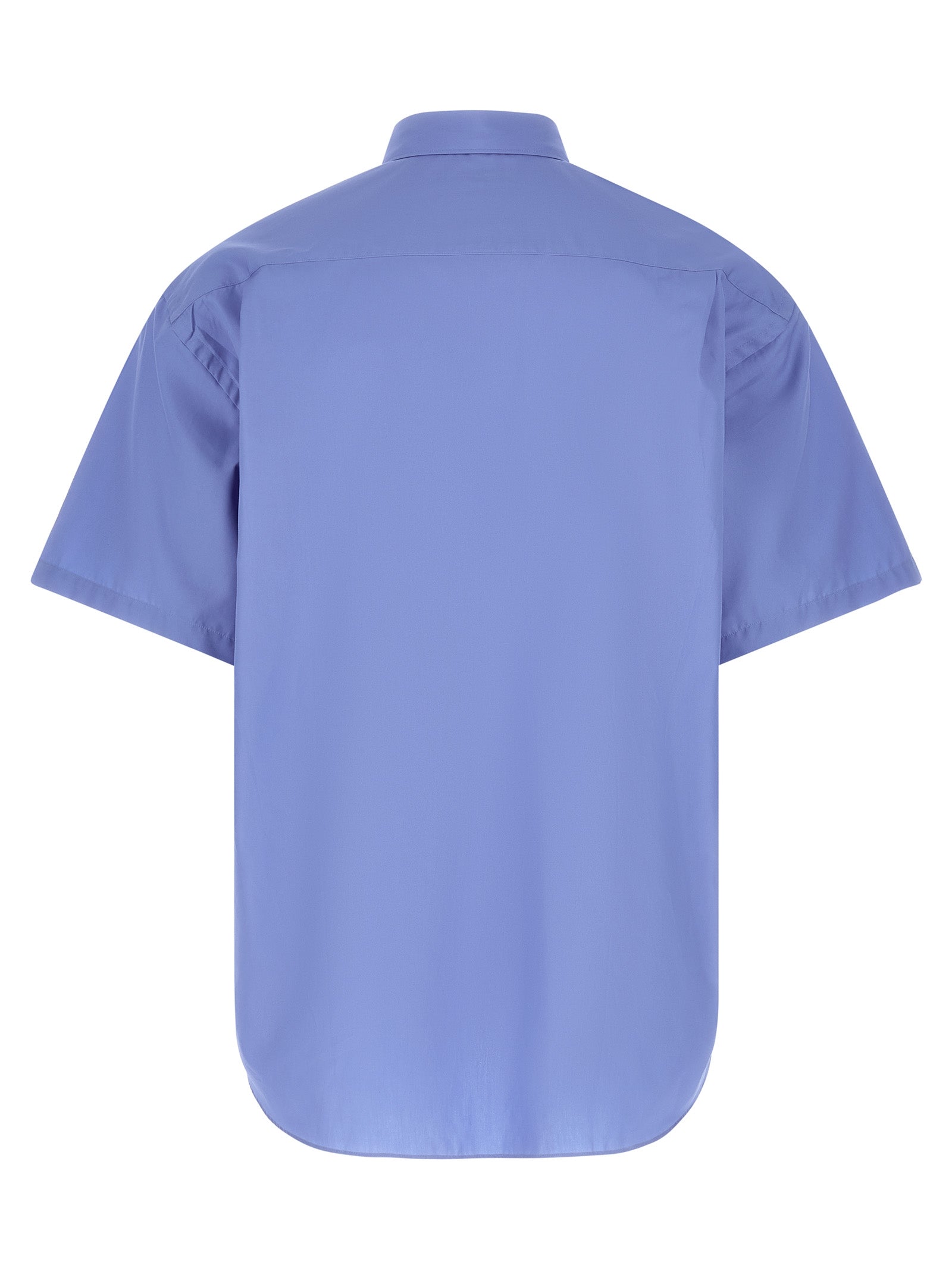 Comme Des Garçons Blue Cotton Blouse – Artisanal Luxury Fashion