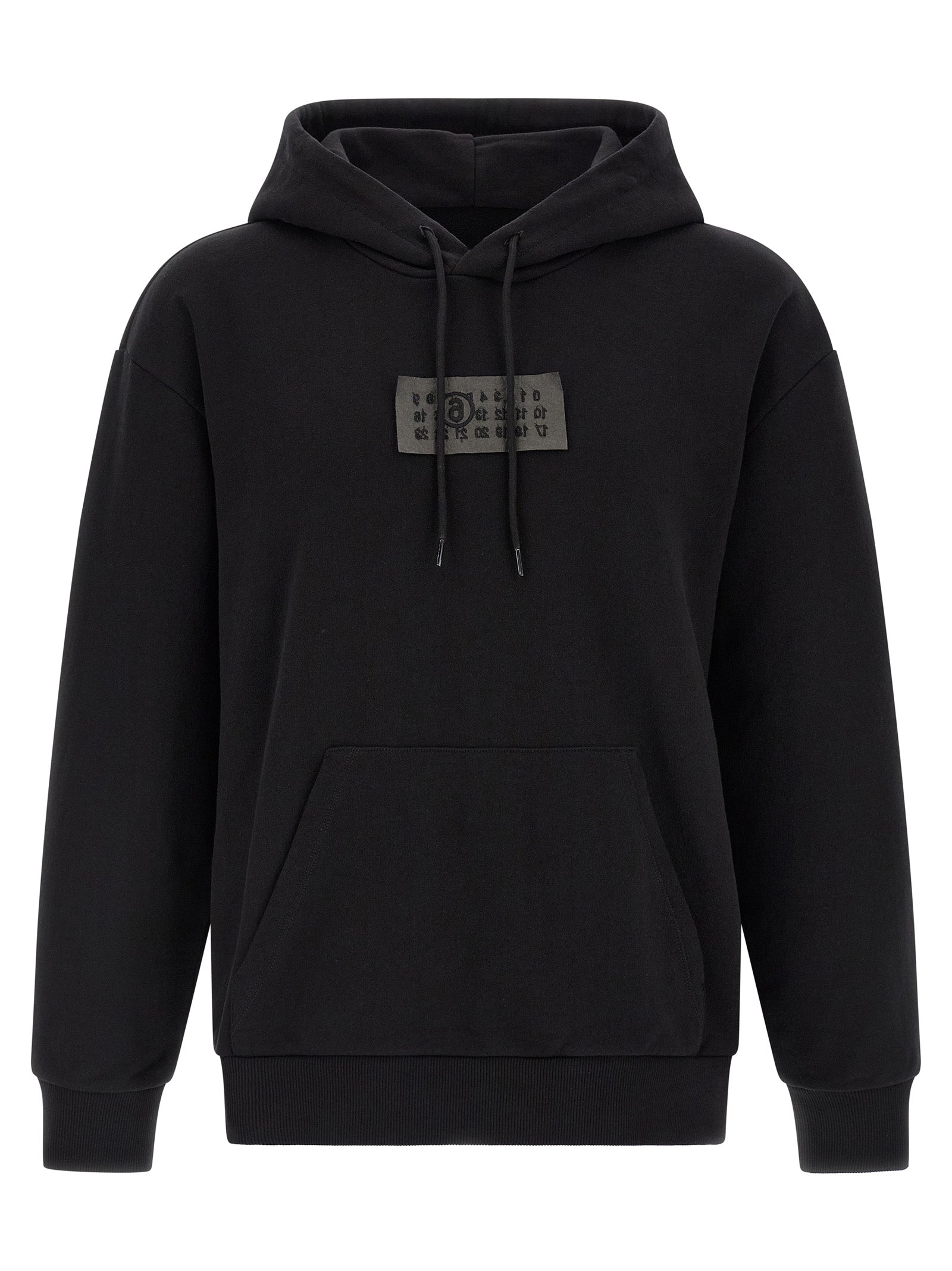 Elevate your wardrobe with the MM6 Maison Margiela Black Cotton Sweatshirt, a luxurious blend of artisanal craftsmanship and contemporary style, perfect for discerning tastes.