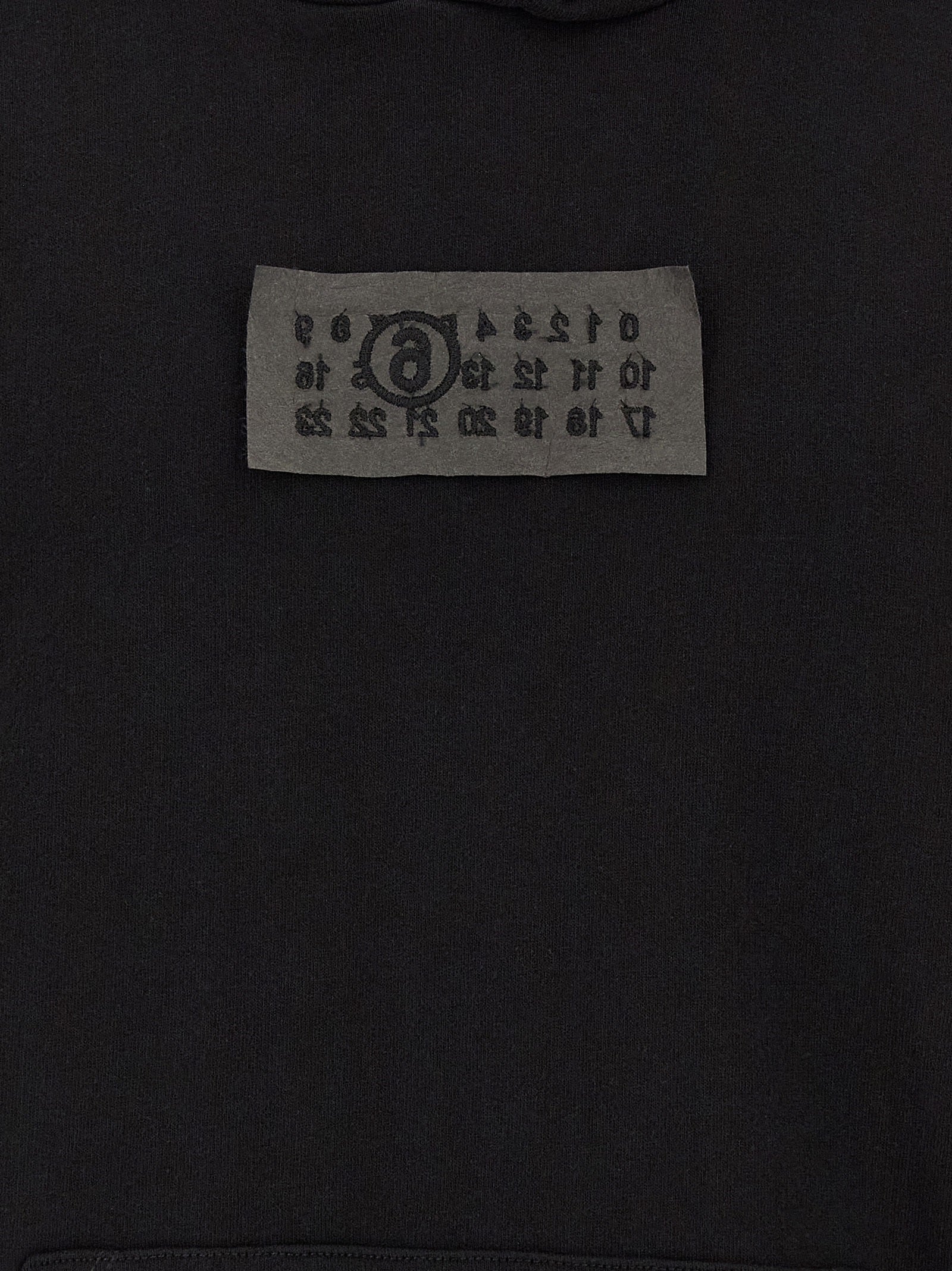 Discover the MM6 Maison Margiela Black Cotton Sweatshirt, a fusion of artisanal luxury and contemporary style, crafted in Italy for the discerning connoisseur.