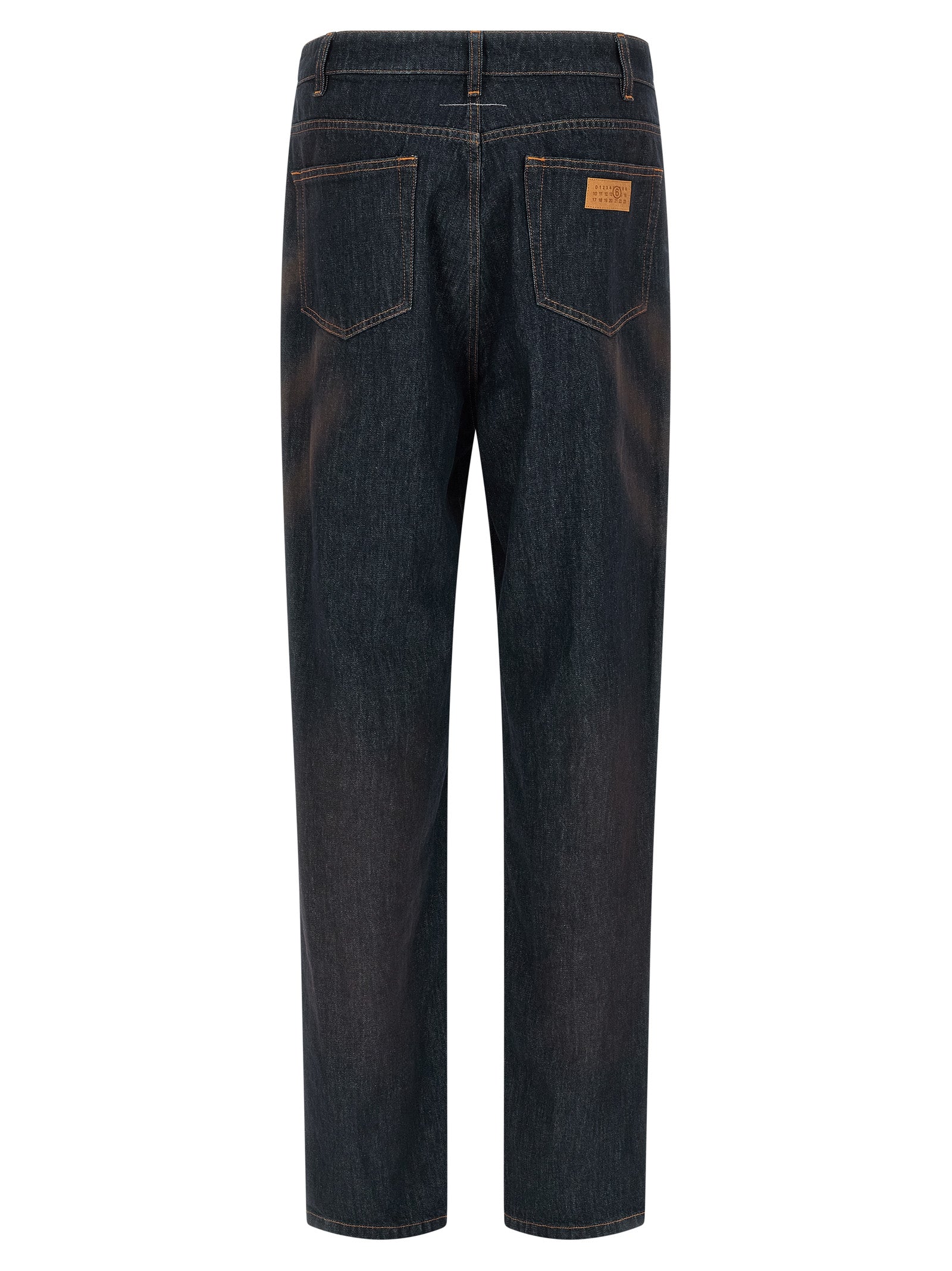 Experience the exquisite craftsmanship of MM6 Maison Margiela's Blue Cotton Straight-Leg Jeans, where timeless elegance meets modern sophistication for the discerning individual.