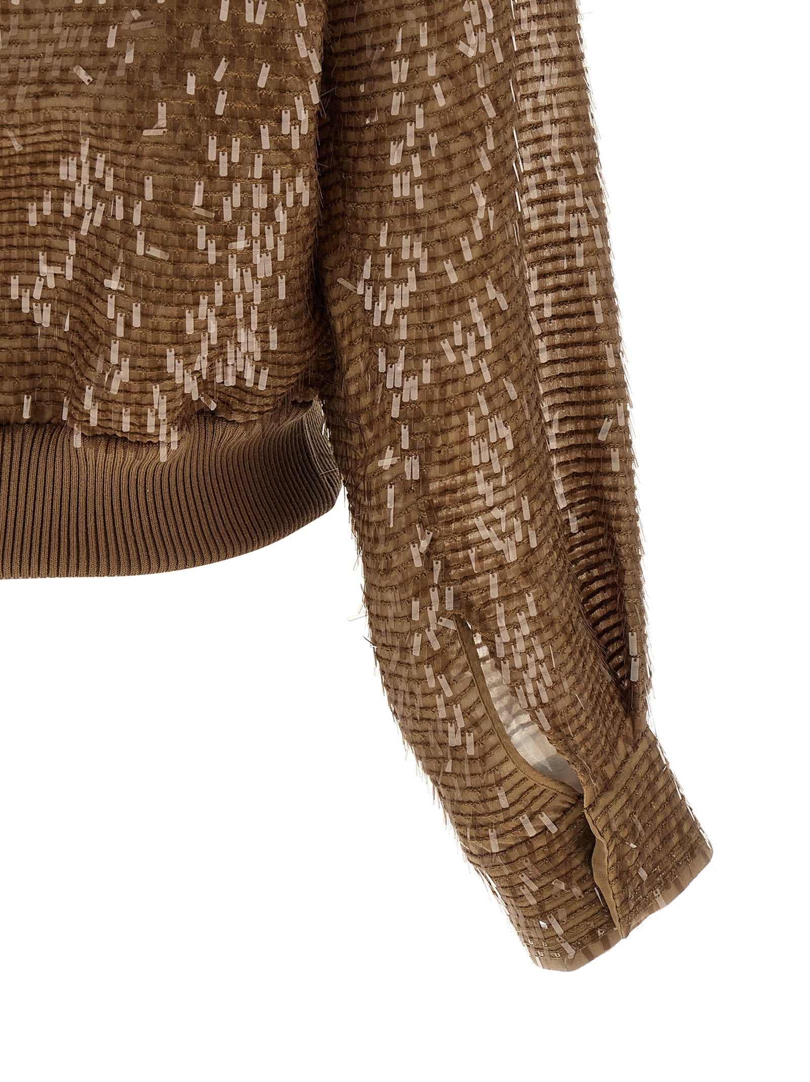 Brunello Cucinelli Brown Silk Cardigan | Artisanal Luxury Fashion