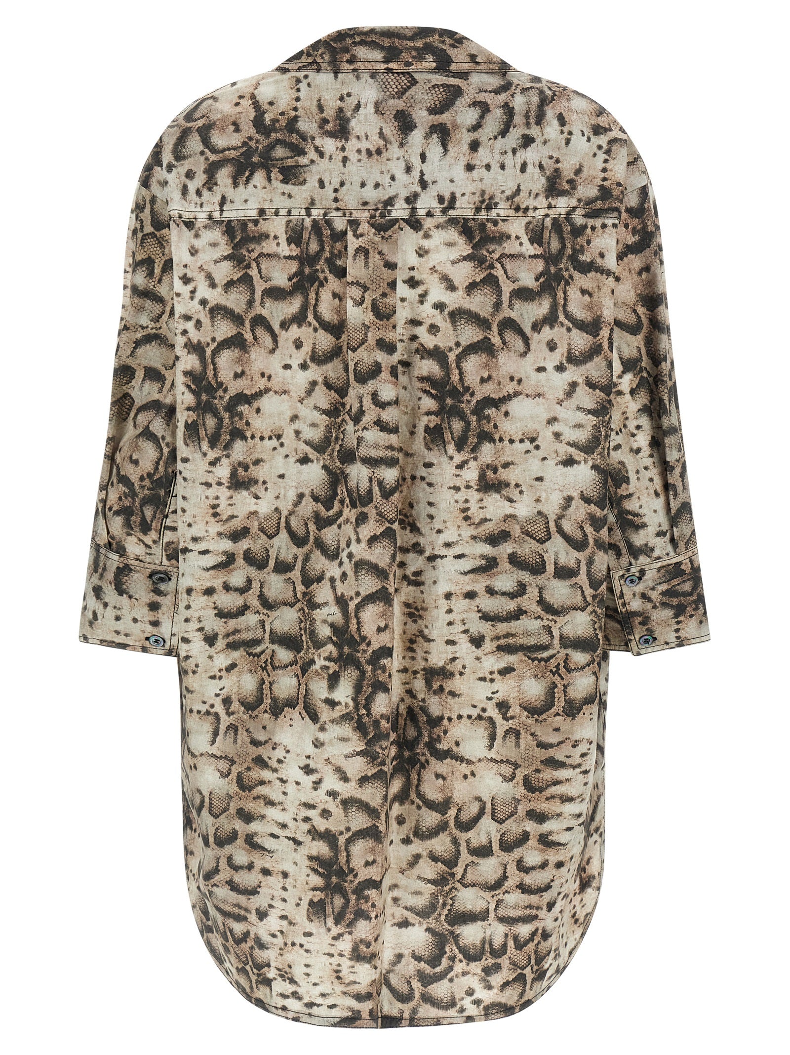 Discover PINKO's Gray Cotton Mini ‘Agra’ dress, a luxurious blend of artisanal craftsmanship and captivating snake print, perfect for elevating your wardrobe.