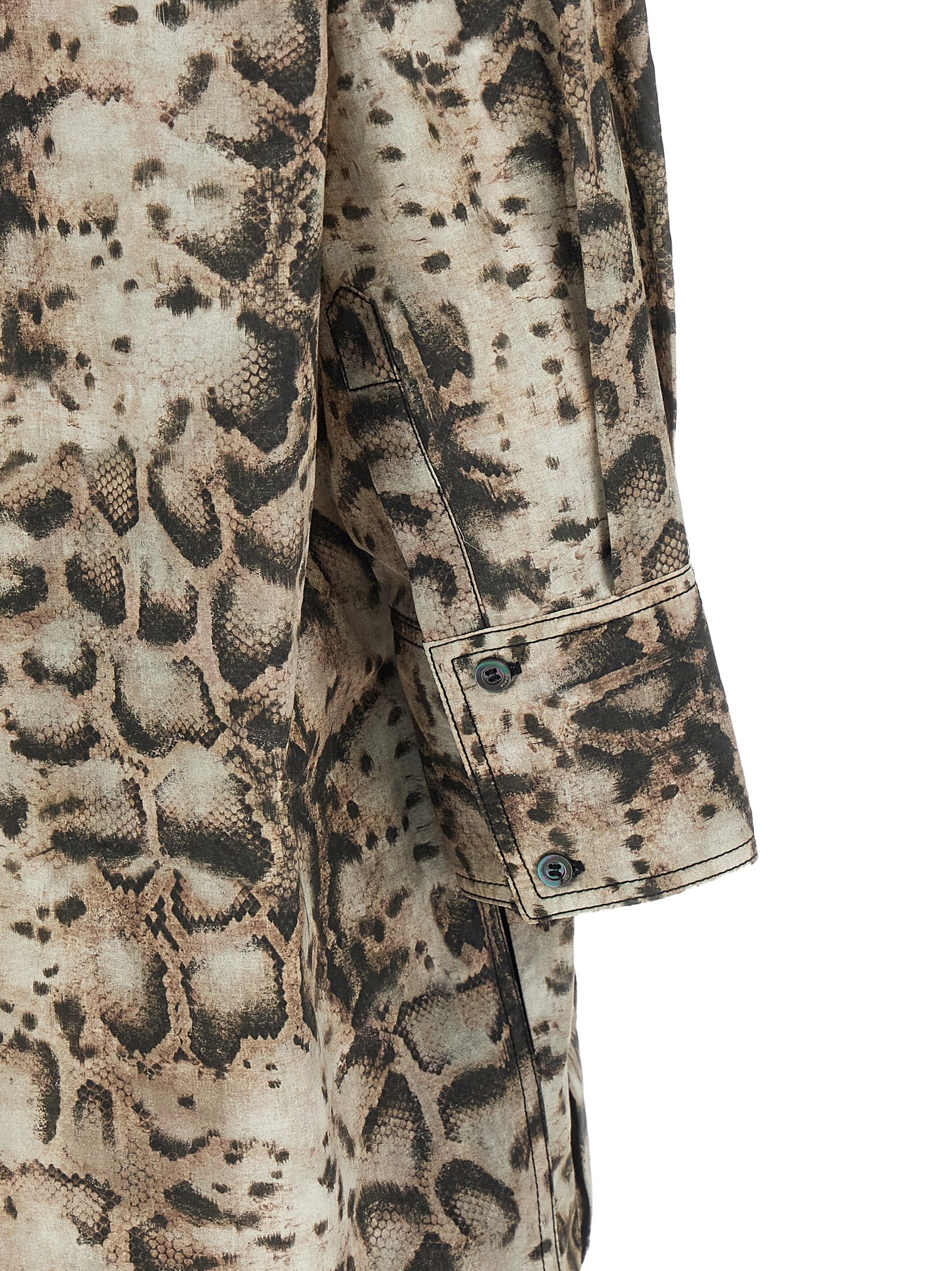 Discover PINKO's Gray Cotton Mini ‘Agra’ dress, a luxurious blend of artisanal craftsmanship and captivating snake print, perfect for elevating your wardrobe.