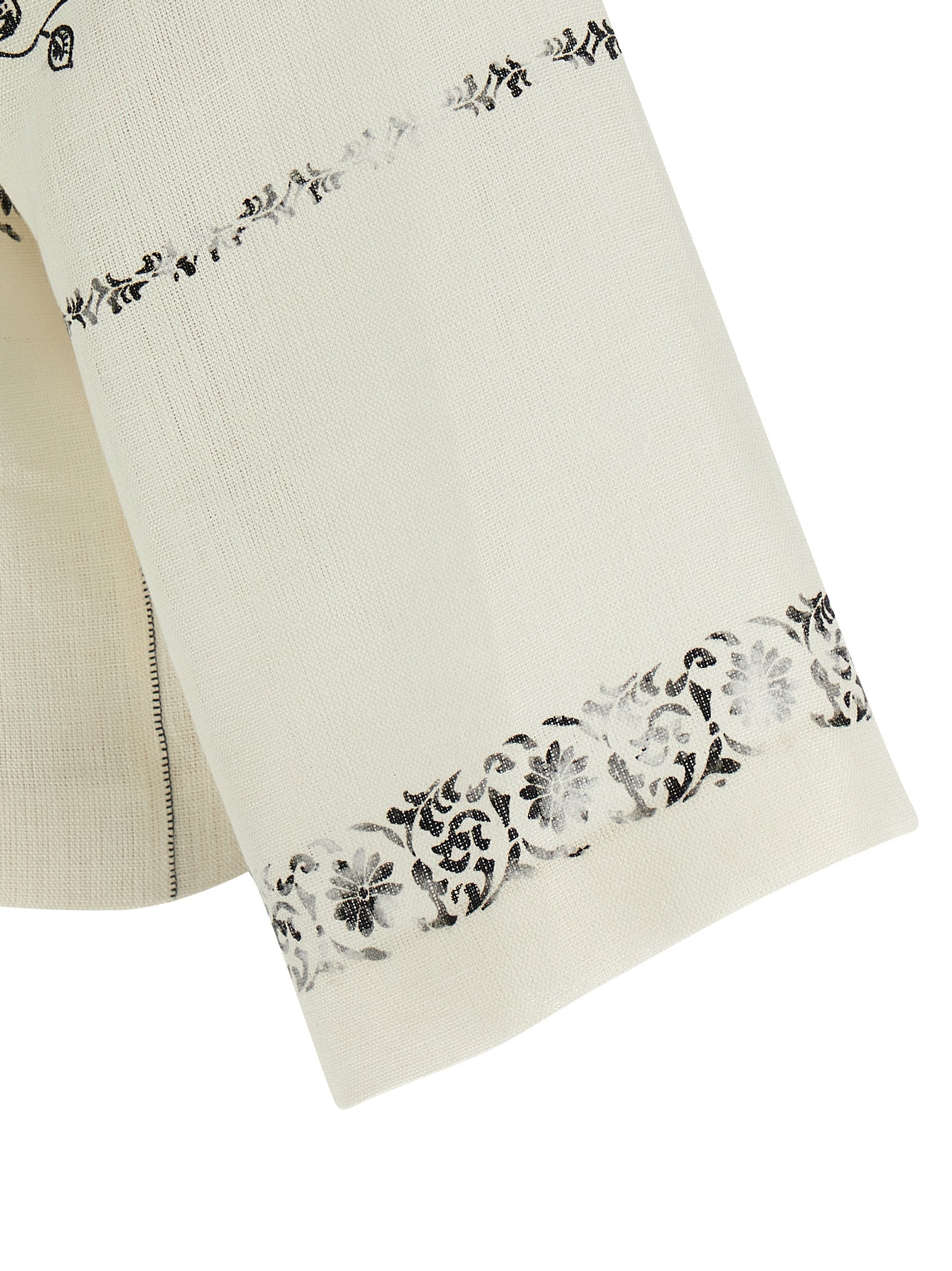 Alberta Ferretti Bicolor Linen Blouse