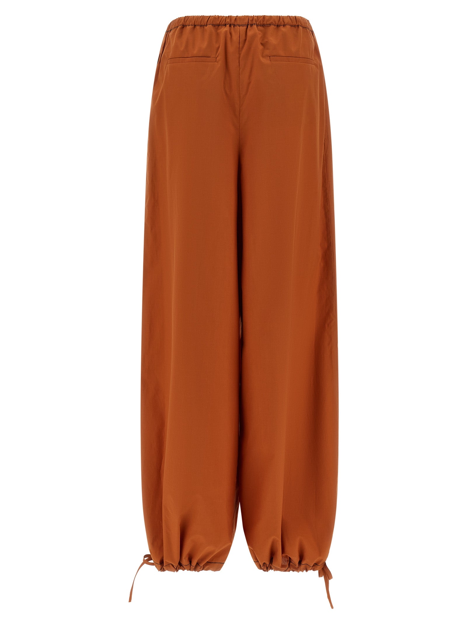 Discover Marni's Orange Cotton Casual Pants, a blend of exquisite craftsmanship and bold elegance, perfect for the discerning individual seeking effortless luxury.