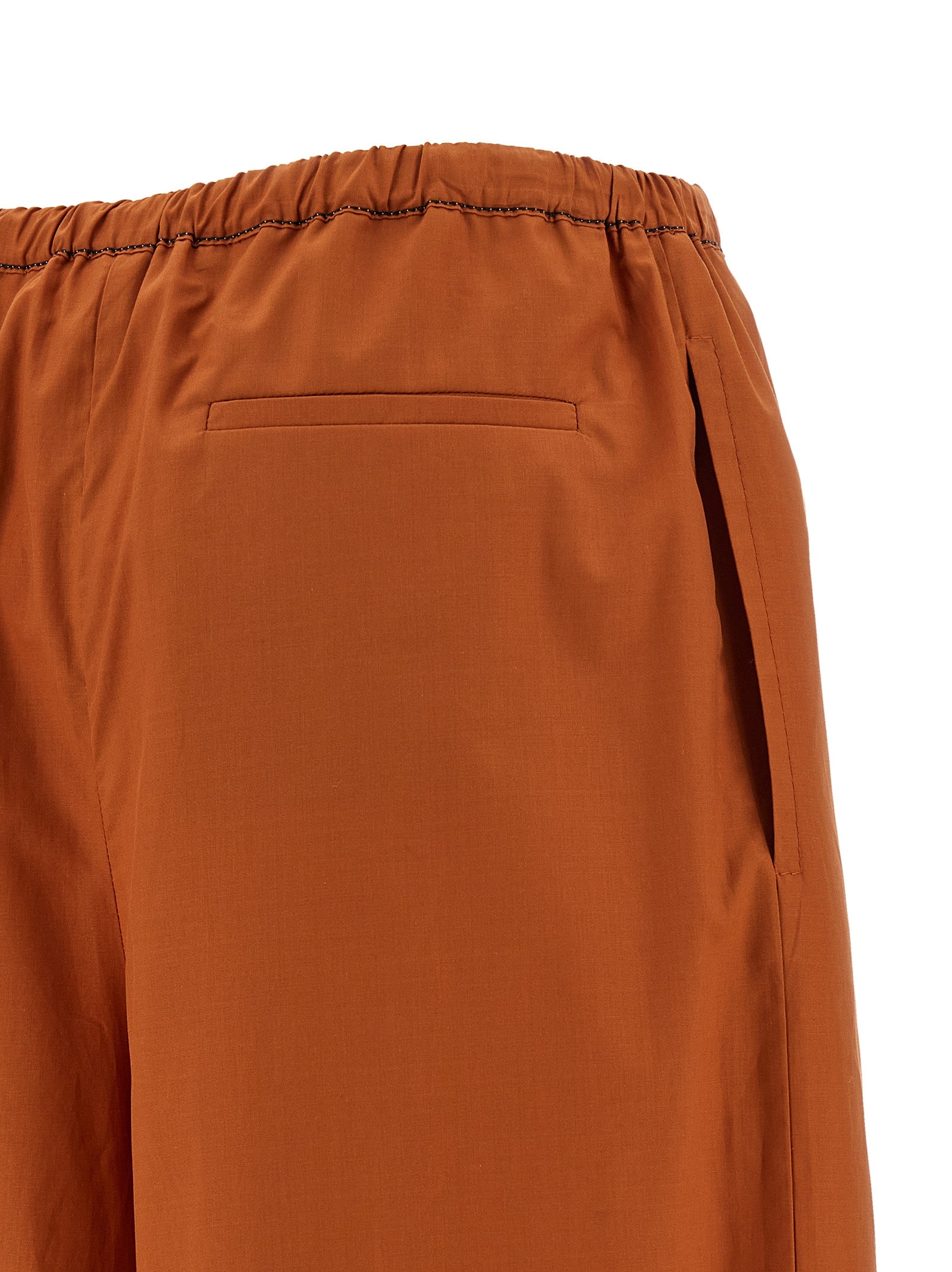Experience the allure of Marni's Orange Cotton Casual Pants, where exquisite craftsmanship meets bold elegance, redefining luxury for the discerning connoisseur.