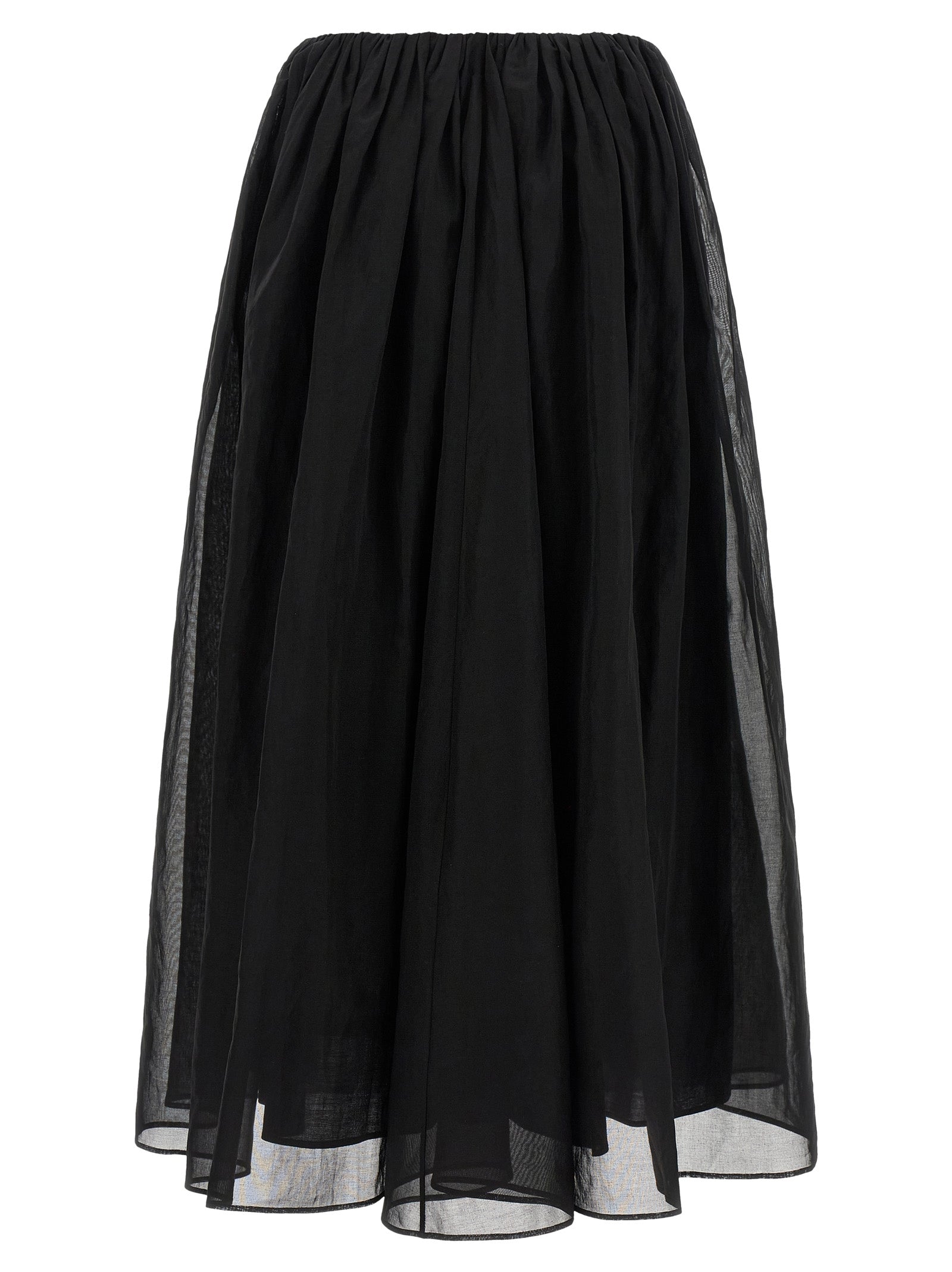 Brunello Cucinelli Black Cotton Mini Skirt, Artisanal Elegance