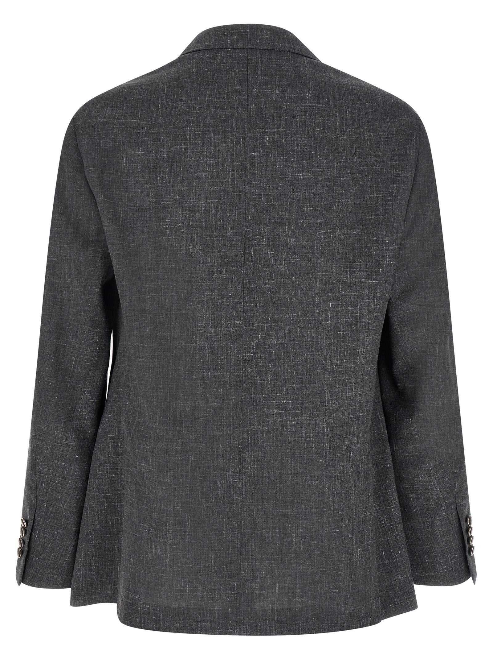 Brunello Cucinelli Gray Wool Blazer | Designer Couture Elegance