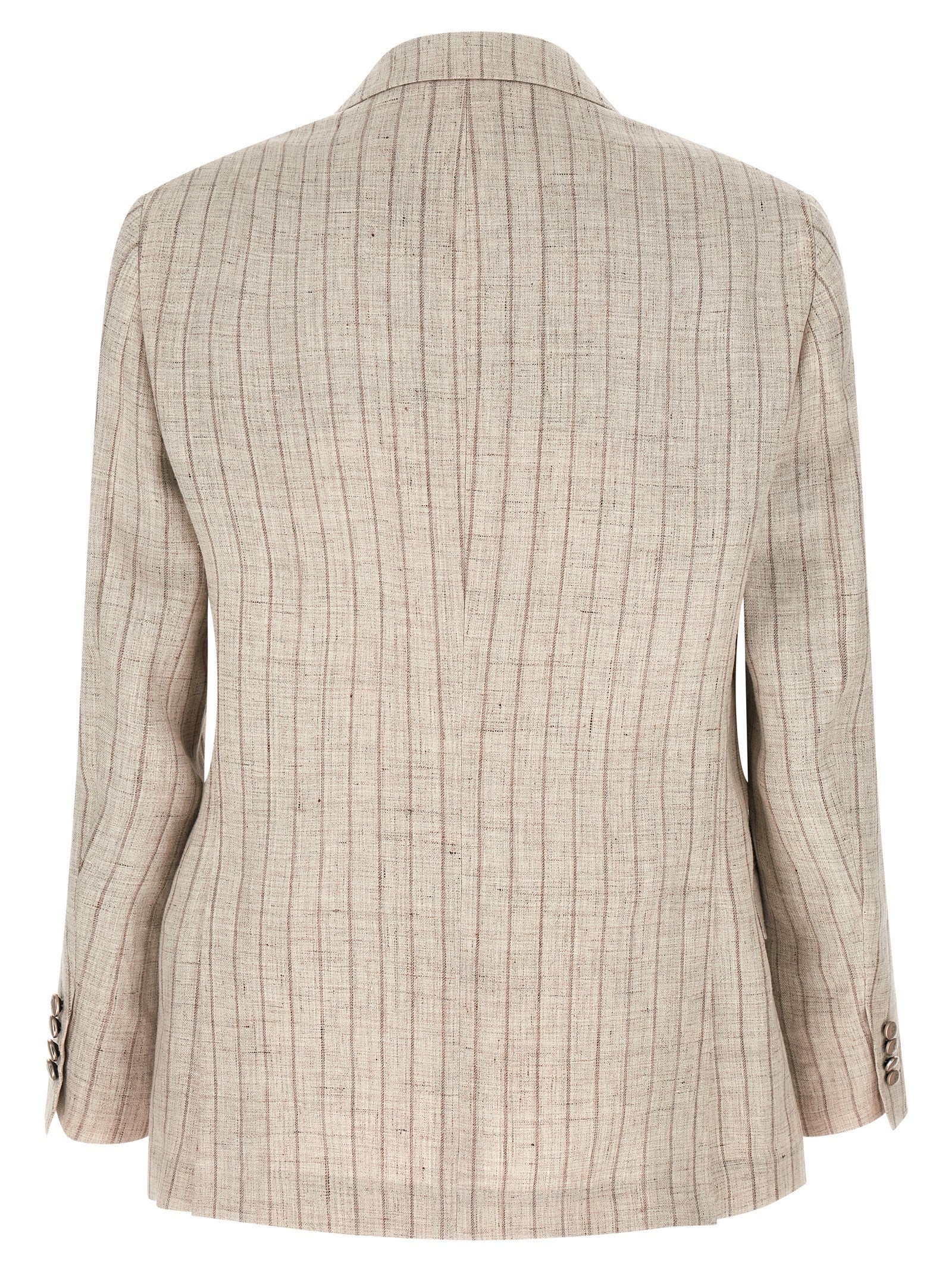 Brunello Cucinelli Gray Linen Blazer | Designer Couture Elegance