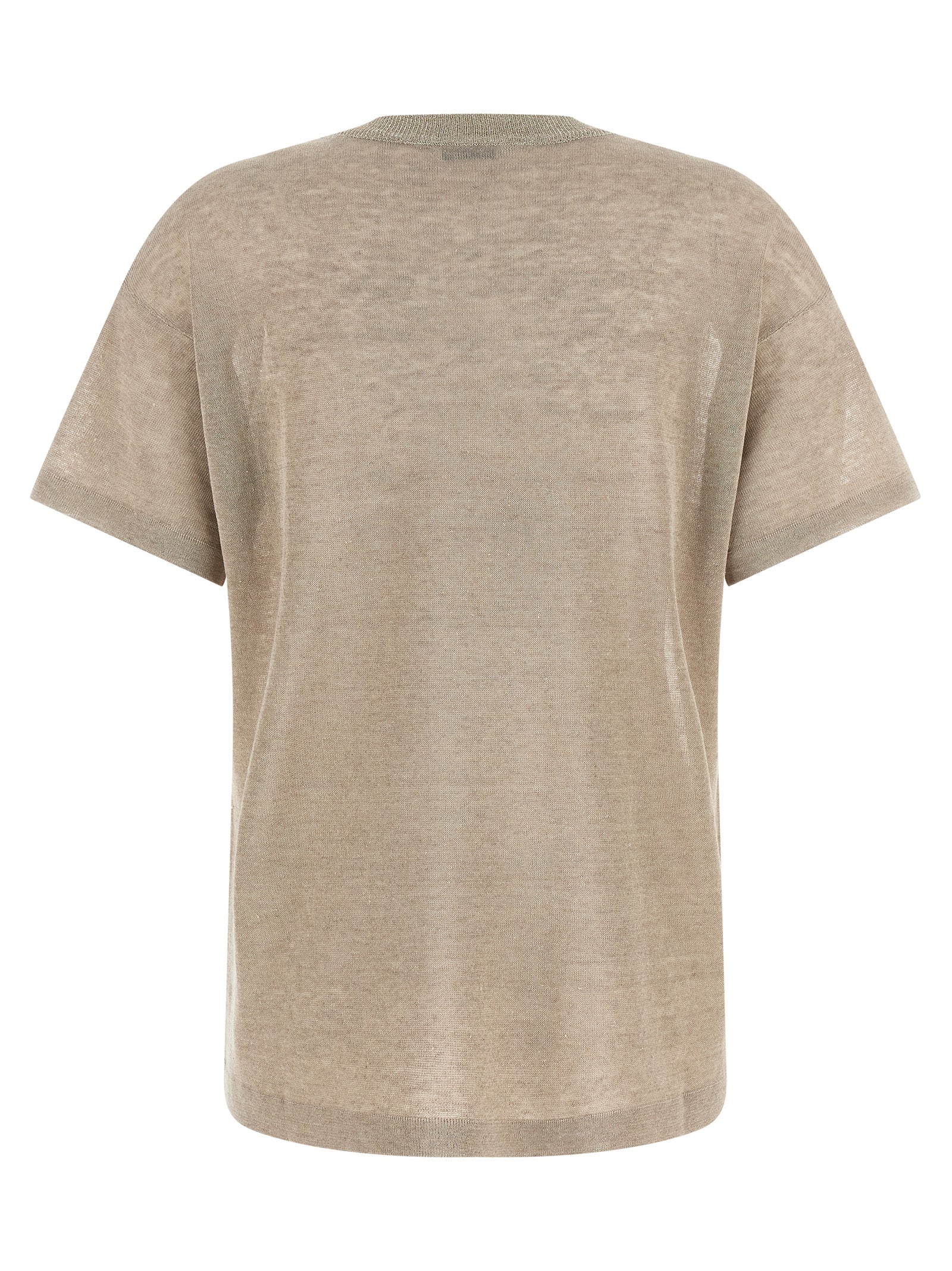 Brunello Cucinelli Beige Linen Cardigan - Artisanal Luxury Knit