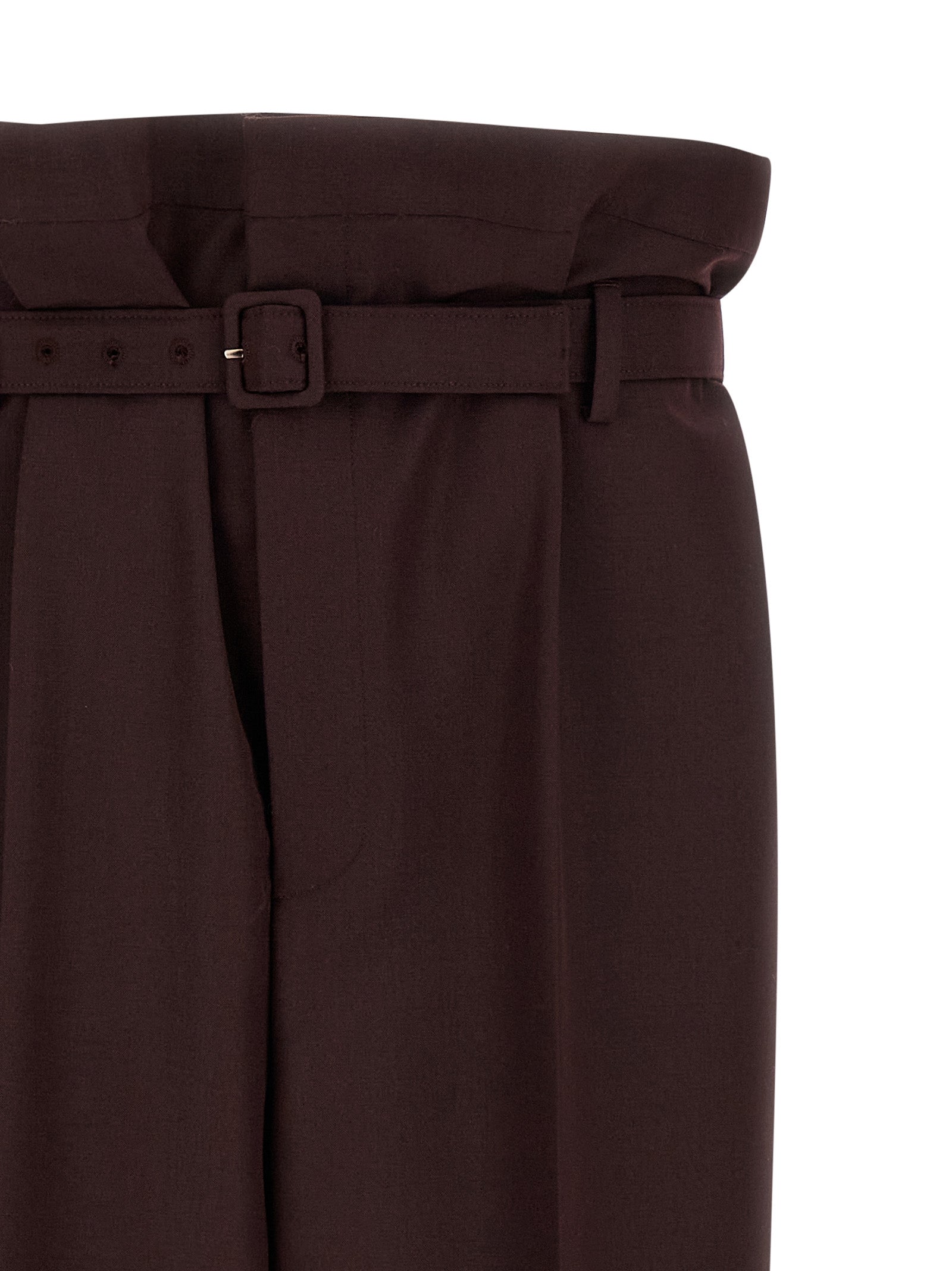 Experience the allure of Saint Laurent's Purple Wool Casual Pants, where luxurious craftsmanship meets modern elegance, perfect for the discerning individual.