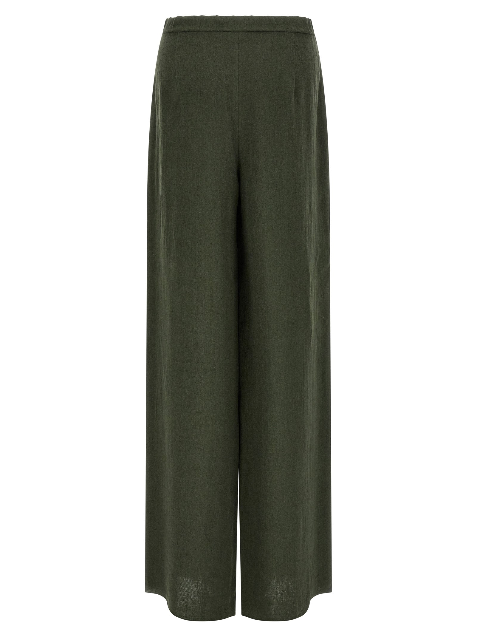 Elevate your wardrobe with Max Mara Bicolor Linen Casual Pants, crafted from luxurious linen for a timeless blend of comfort and sophistication.