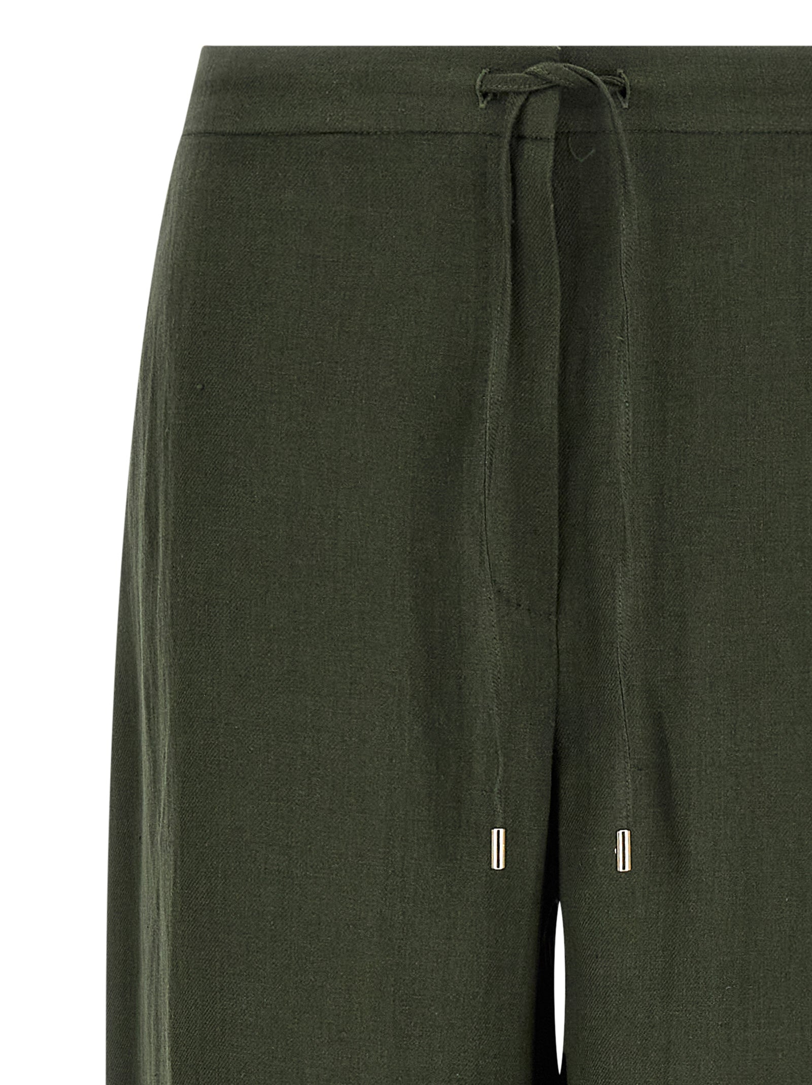 Elevate your wardrobe with Max Mara Bicolor Linen Casual Pants, crafted from luxurious linen for timeless sophistication and effortless elegance in every occasion.