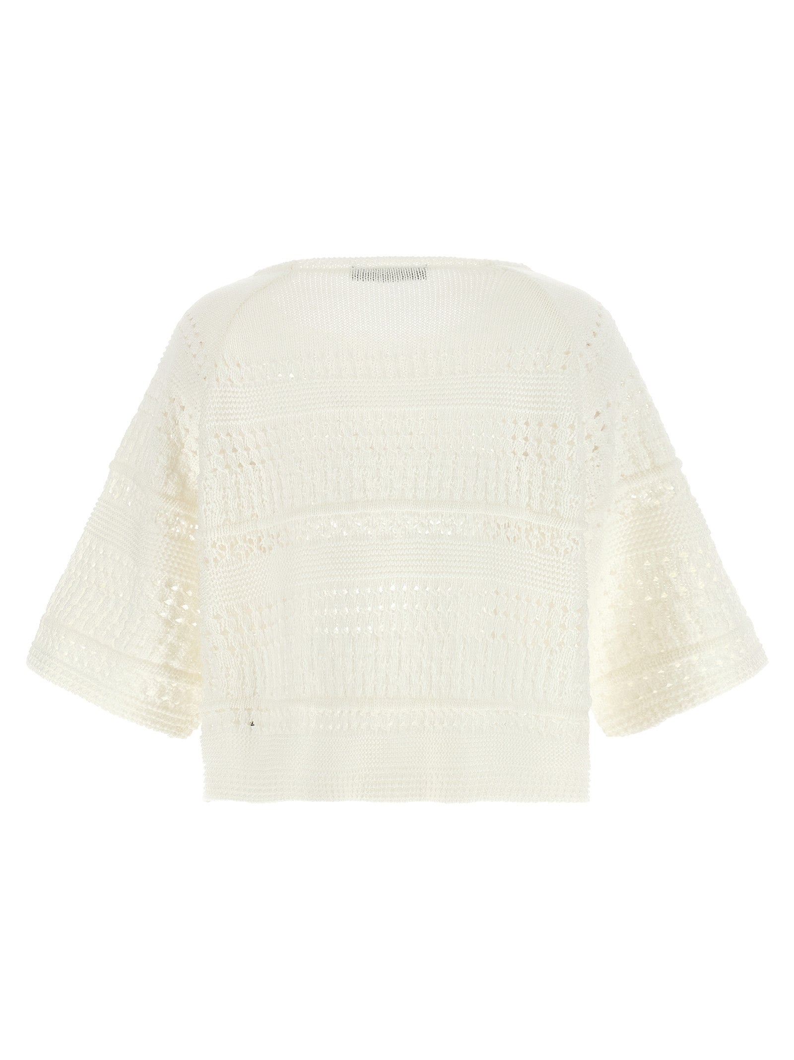 Experience the exquisite allure of the Max Mara White Cotton Cardigan, a timeless piece from Weekend Max Mara, crafted for those who embody elegance and sophistication.