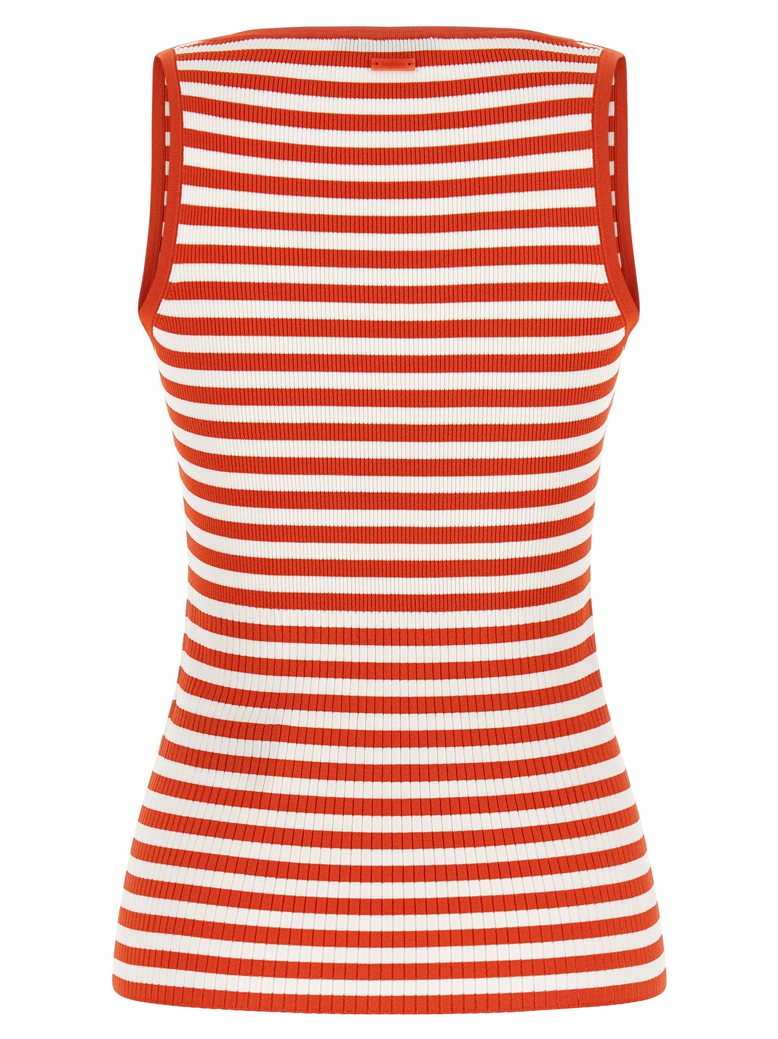 Elevate your wardrobe with the Max Mara Multicolor Viscose Sleeveless T-Shirt, a luxurious blend of elegance and sophistication, perfect for any discerning fashion connoisseur.