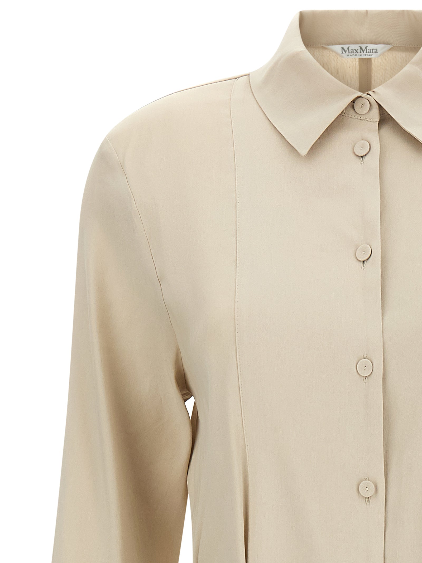 Elevate your elegance with the Max Mara Beige Linen Long Dress, a masterpiece of luxurious craftsmanship, perfect for any sophisticated occasion.