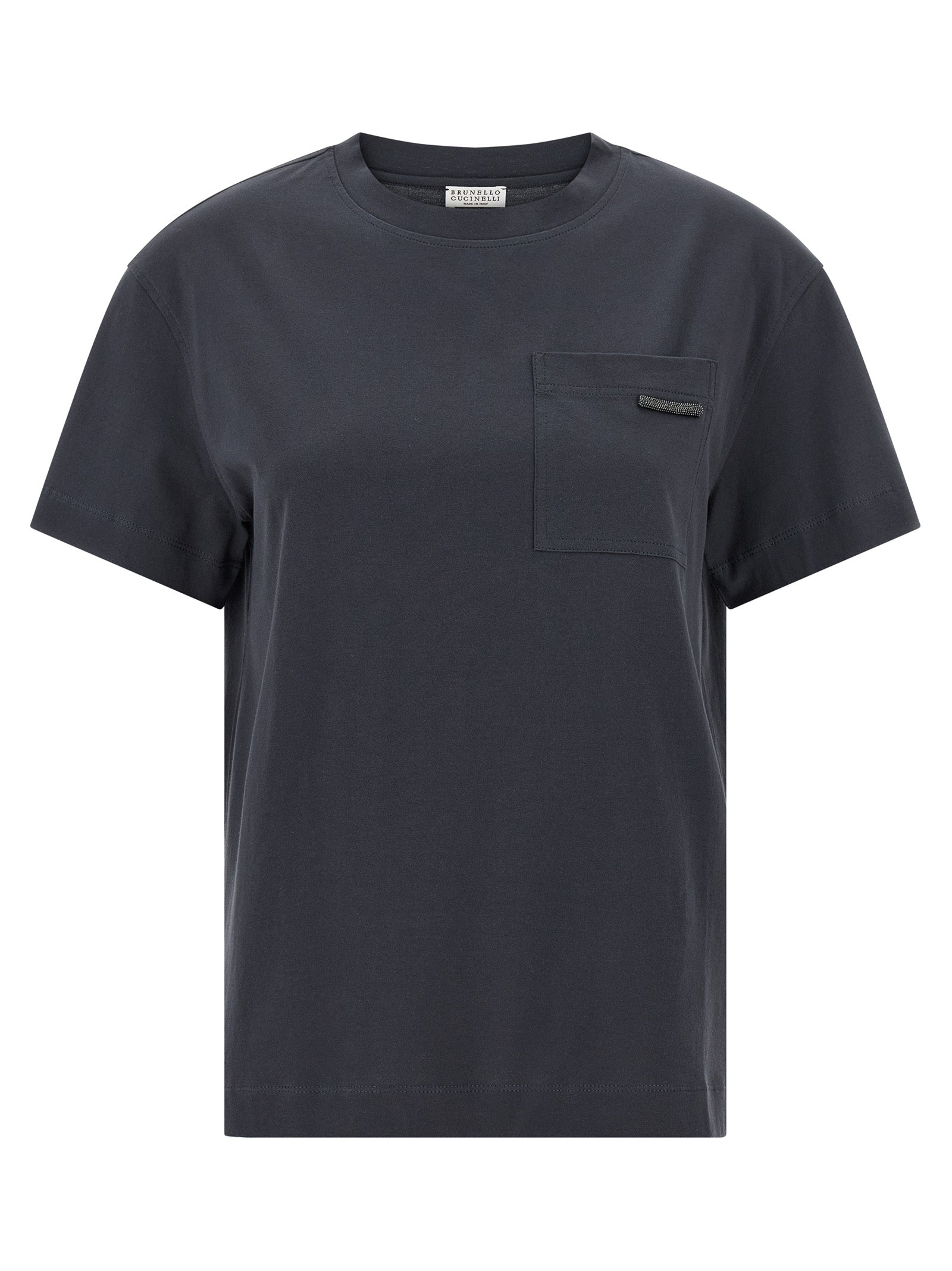 Brunello Cucinelli Blue Cotton T-Shirt - Artisanal Luxury Elegance