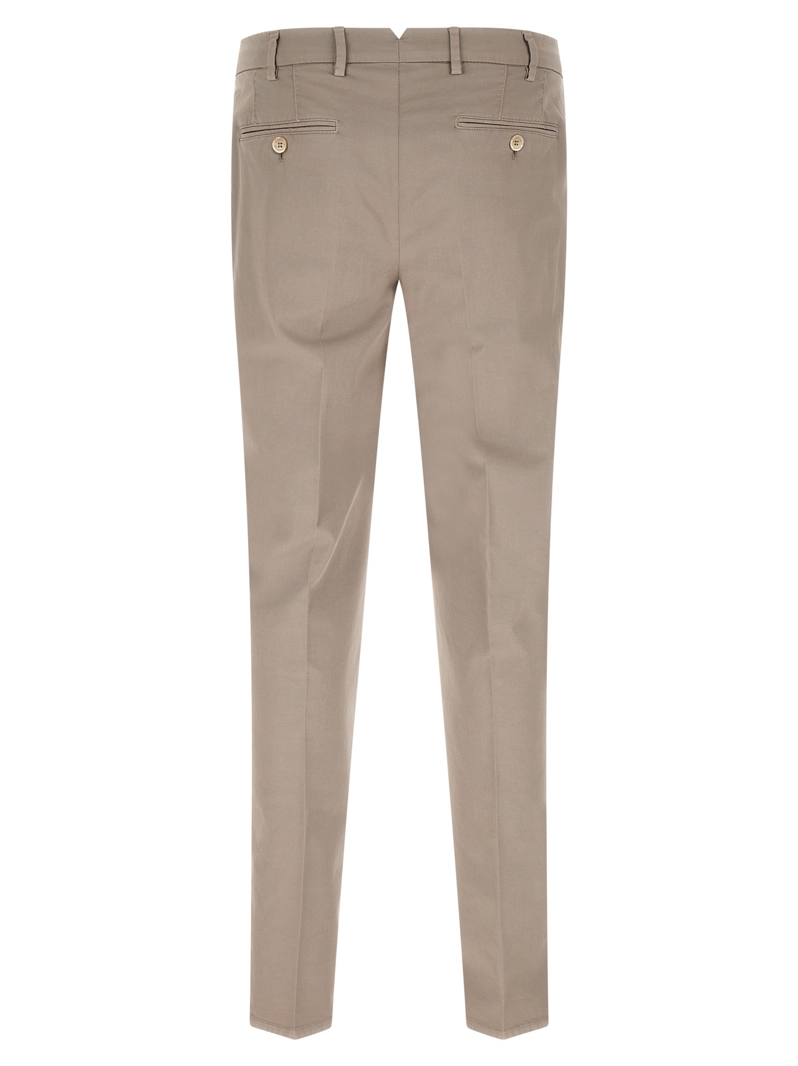 Brunello Cucinelli Beige Cotton Casual Pants - Artisanal Luxury