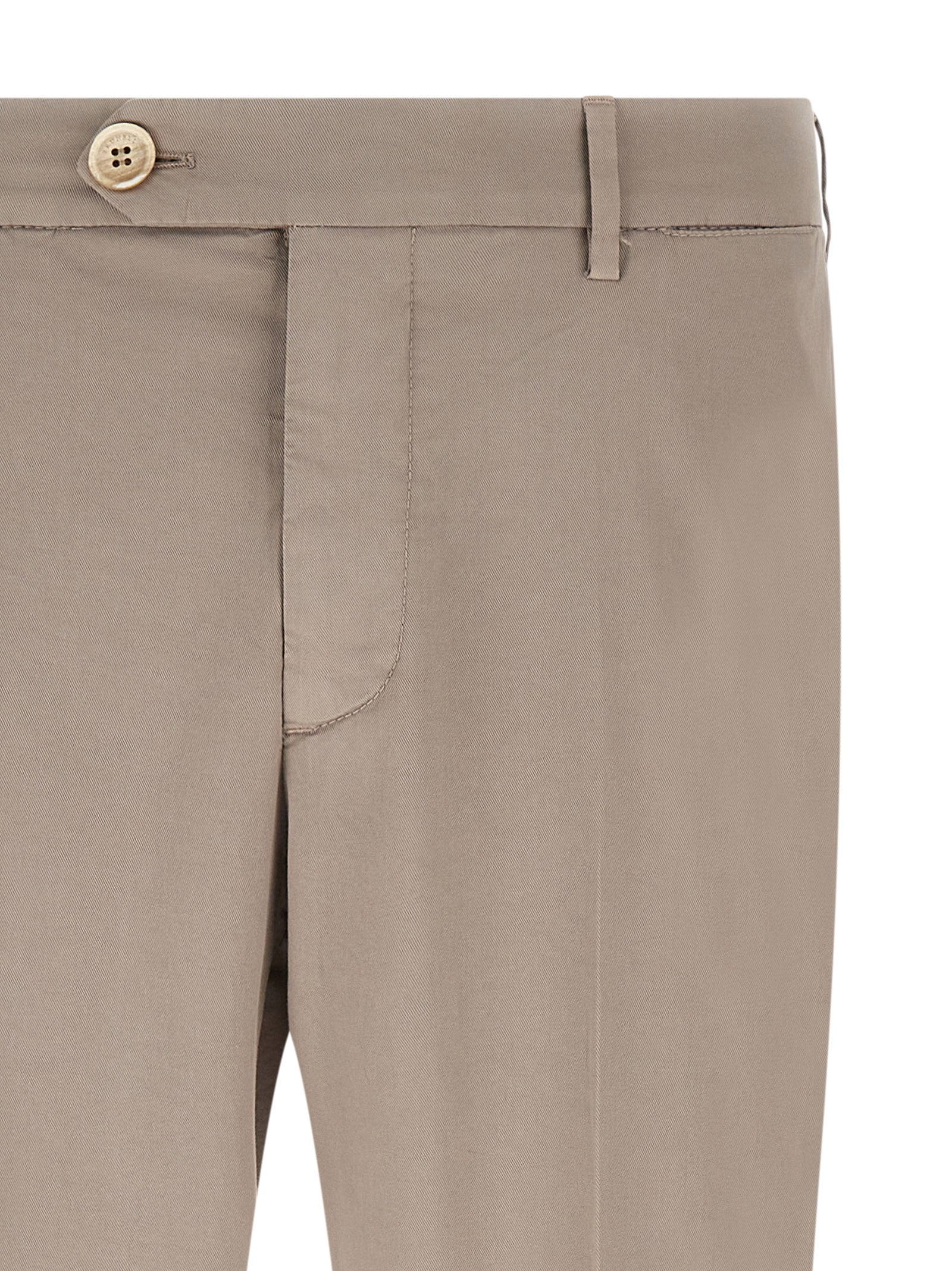 Brunello Cucinelli Beige Cotton Casual Pants - Artisanal Luxury