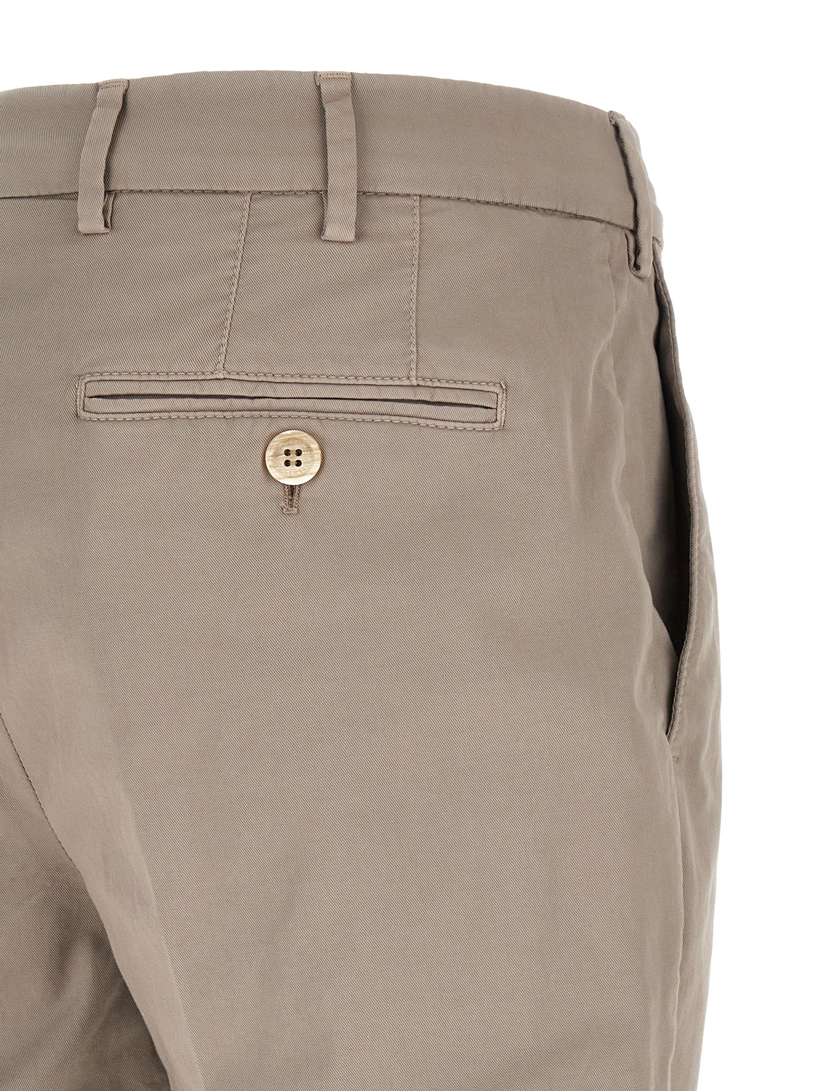 Brunello Cucinelli Beige Cotton Casual Pants | Artisanal Luxury
