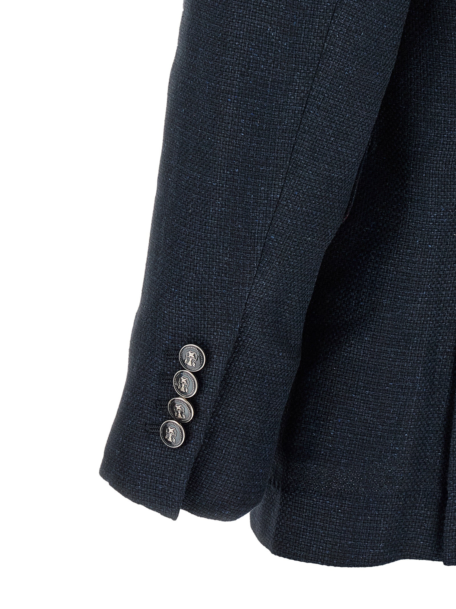 Brunello Cucinelli Blue Silk Two-Piece Suit | Artisanal Luxury