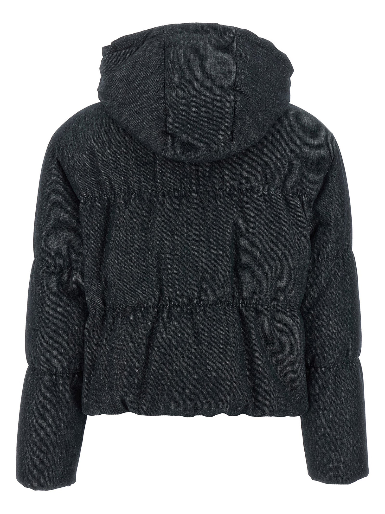 Brunello Cucinelli Blue Cotton Full-Length Jacket