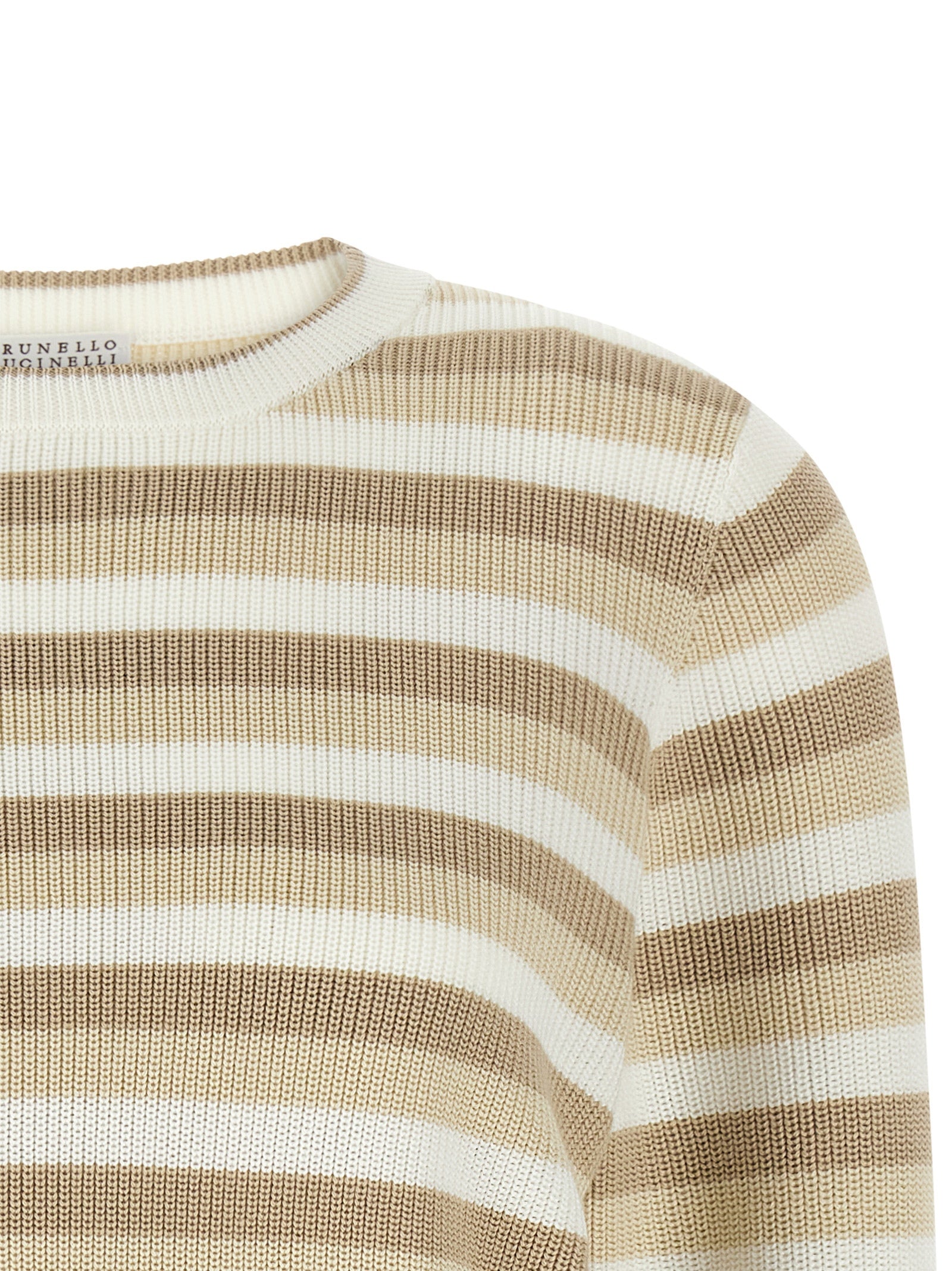 Brunello Cucinelli Beige Cotton Cardigan - Artisanal Luxury