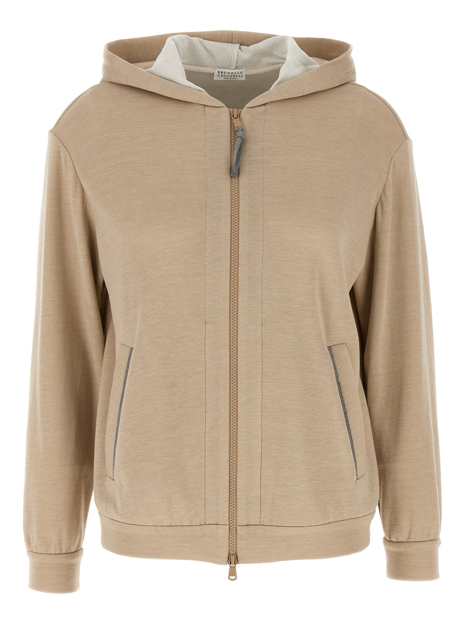 Brunello Cucinelli Beige Cotton Cardigan - Artisanal Luxury Elegance