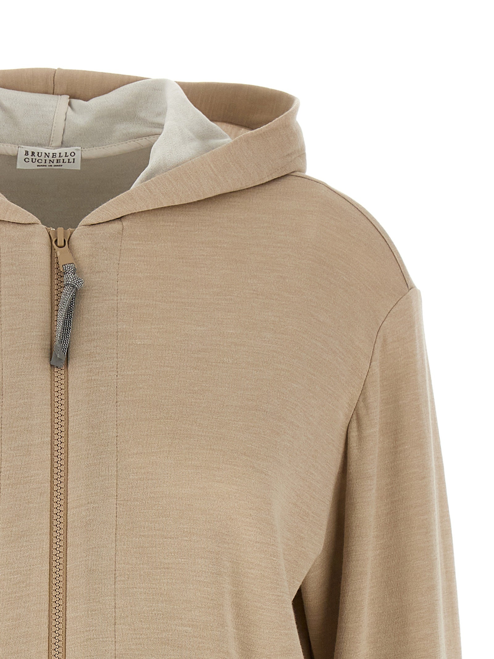 Brunello Cucinelli Beige Cotton Cardigan - Artisanal Luxury Elegance